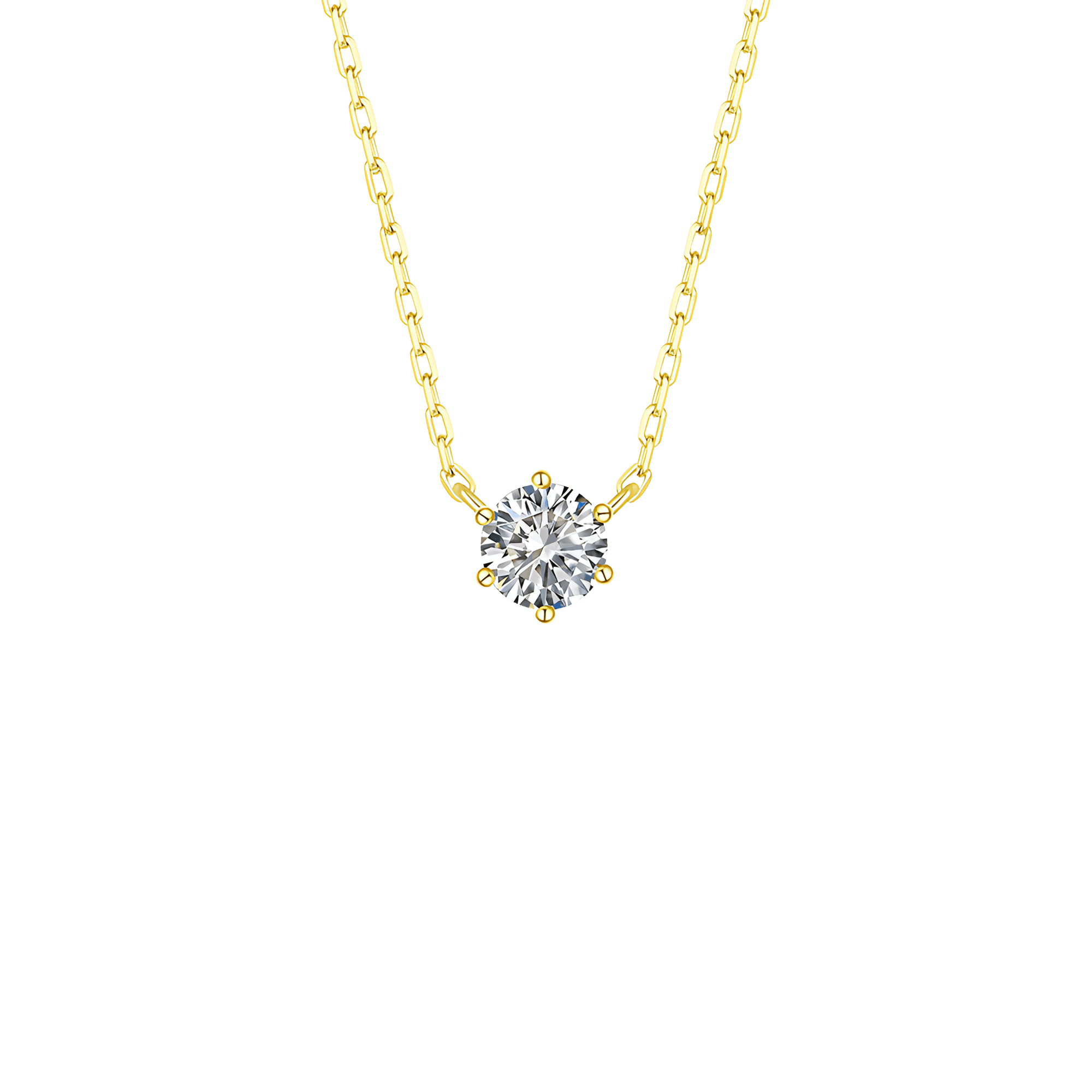Essentials solitaire necklace - Essentials Lab-Grown Diamond Solitaire Necklace - The Future Rocks - 1