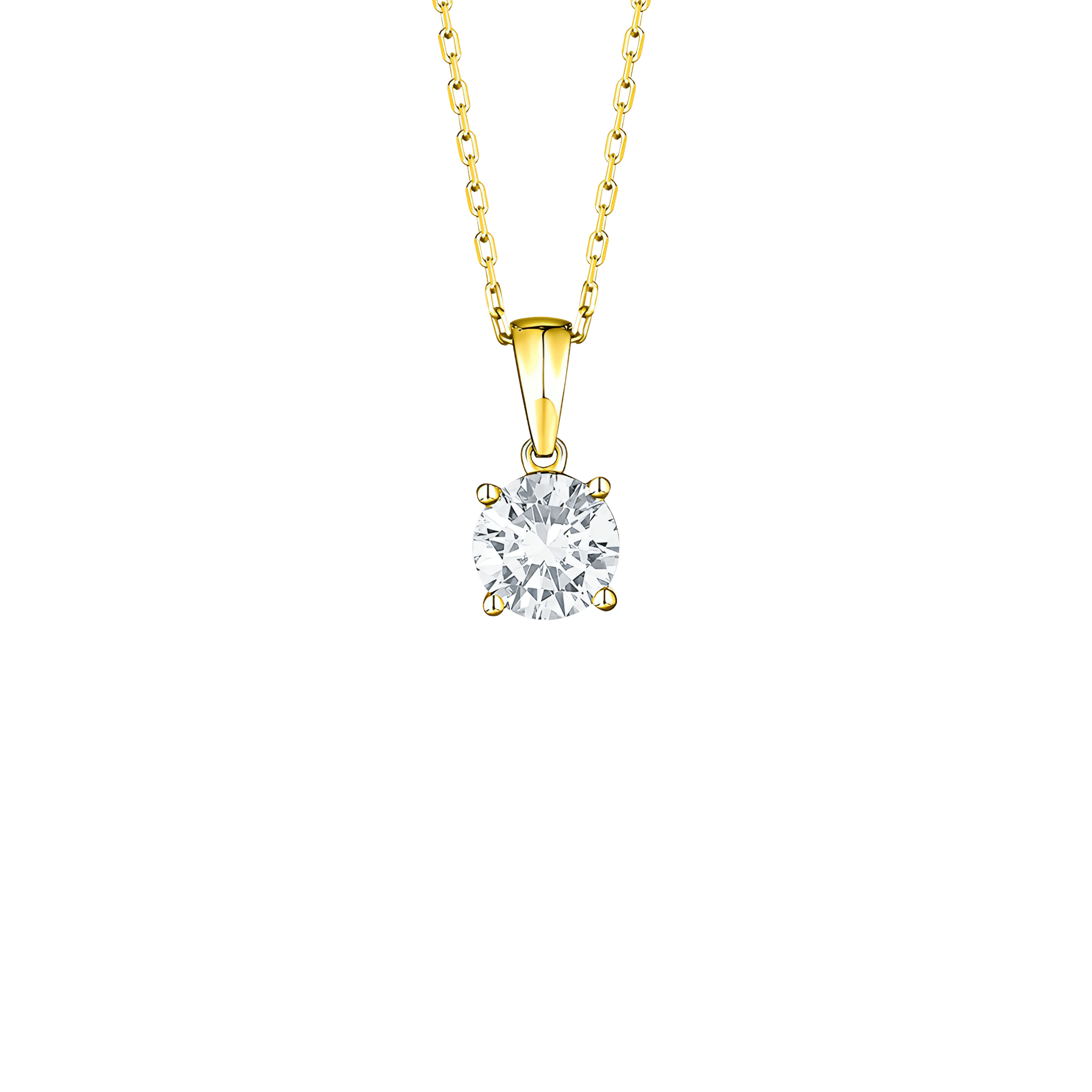 Essentials solitaire pendant necklace - Essentials Lab-Grown Diamond Solitaire Pendant Necklace - The Future Rocks - 4