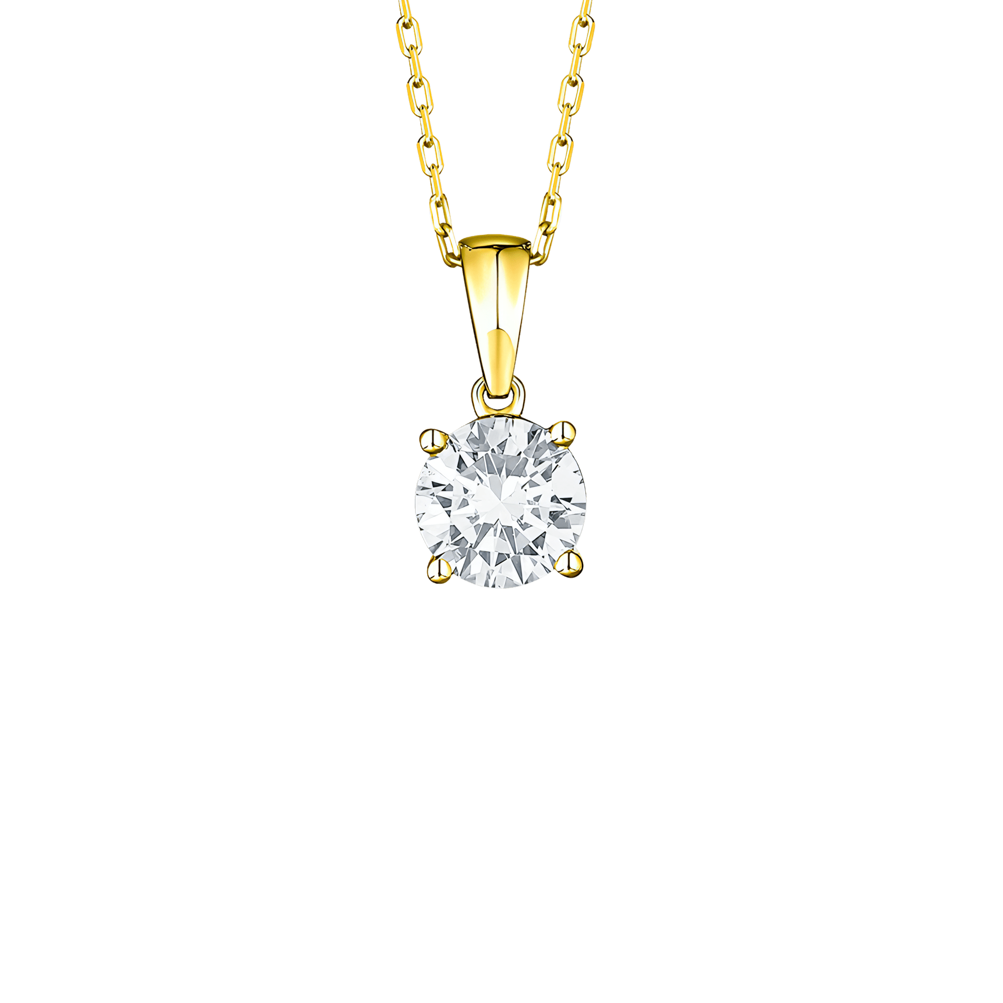Essentials solitaire pendant necklace - Essentials Lab-Grown Diamond Solitaire Pendant Necklace - The Future Rocks - 3