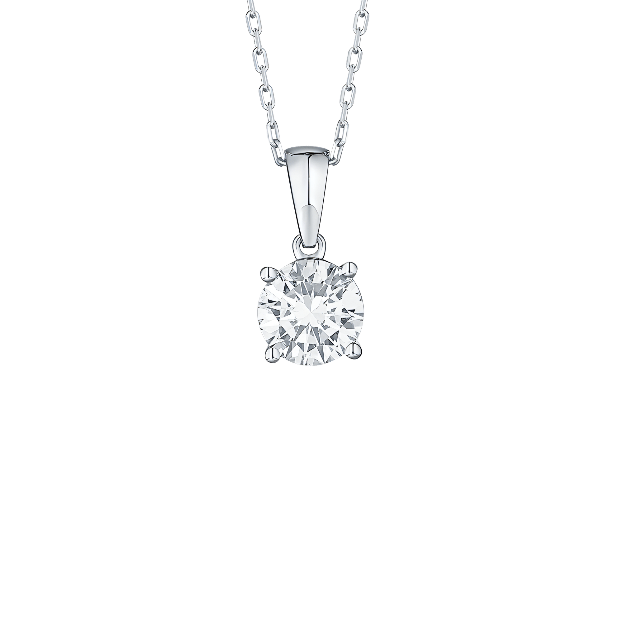 Essentials solitaire pendant necklace - Essentials Lab-Grown Diamond Solitaire Pendant Necklace - The Future Rocks - 9