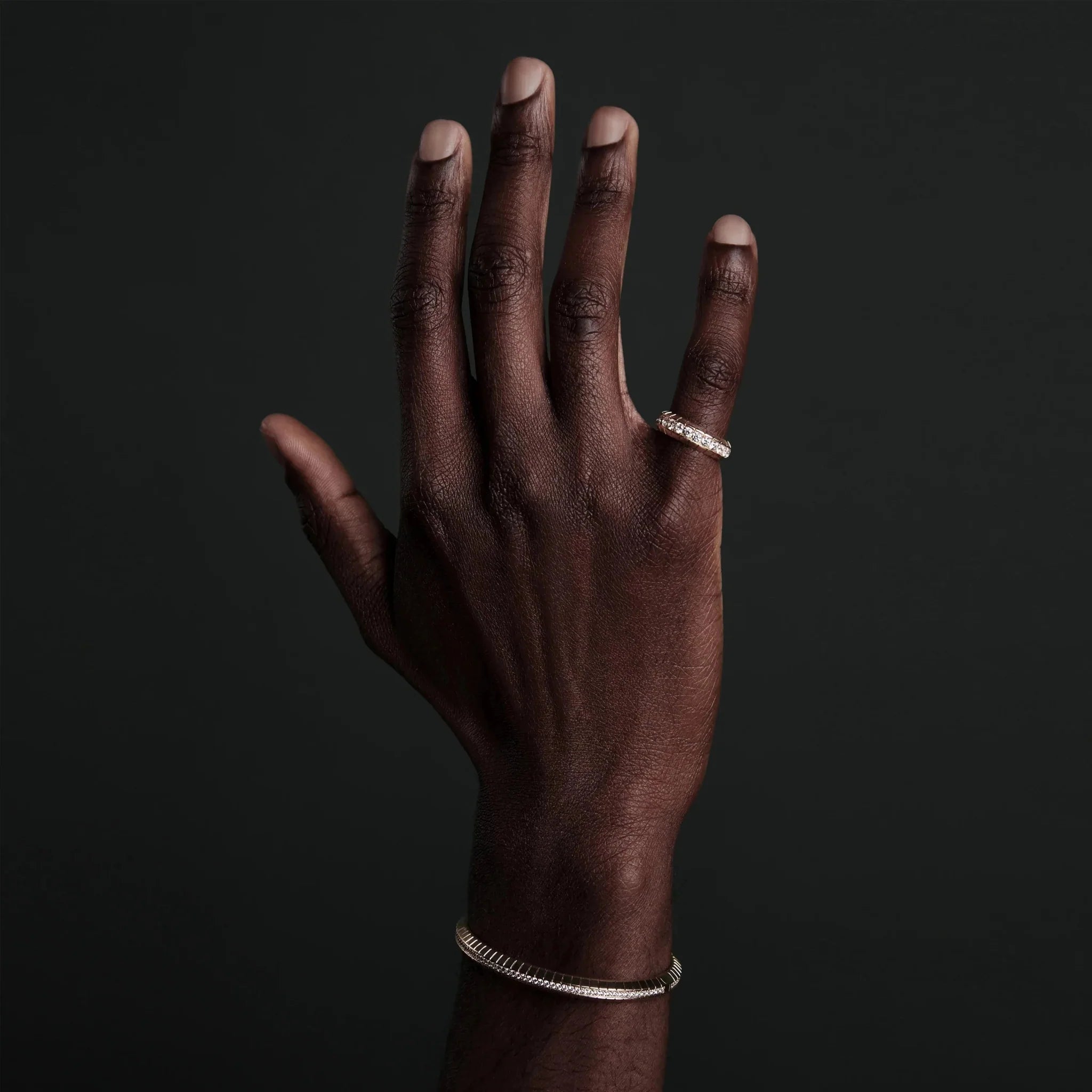 Eternity engraved 4mm ring - Eternity Engraved 4mm Ring - The Future Rocks - 2