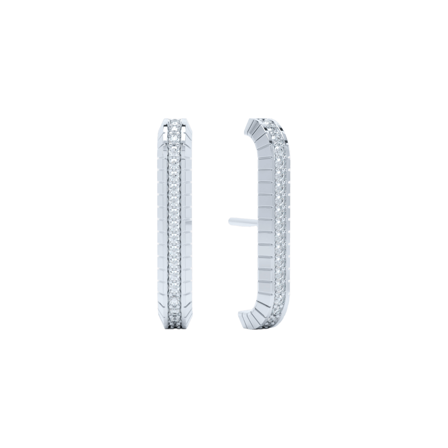 Eternity engraved ear cuffs - Lab-Grown Diamond Eternity Ear Cuffs - The Future Rocks - 3