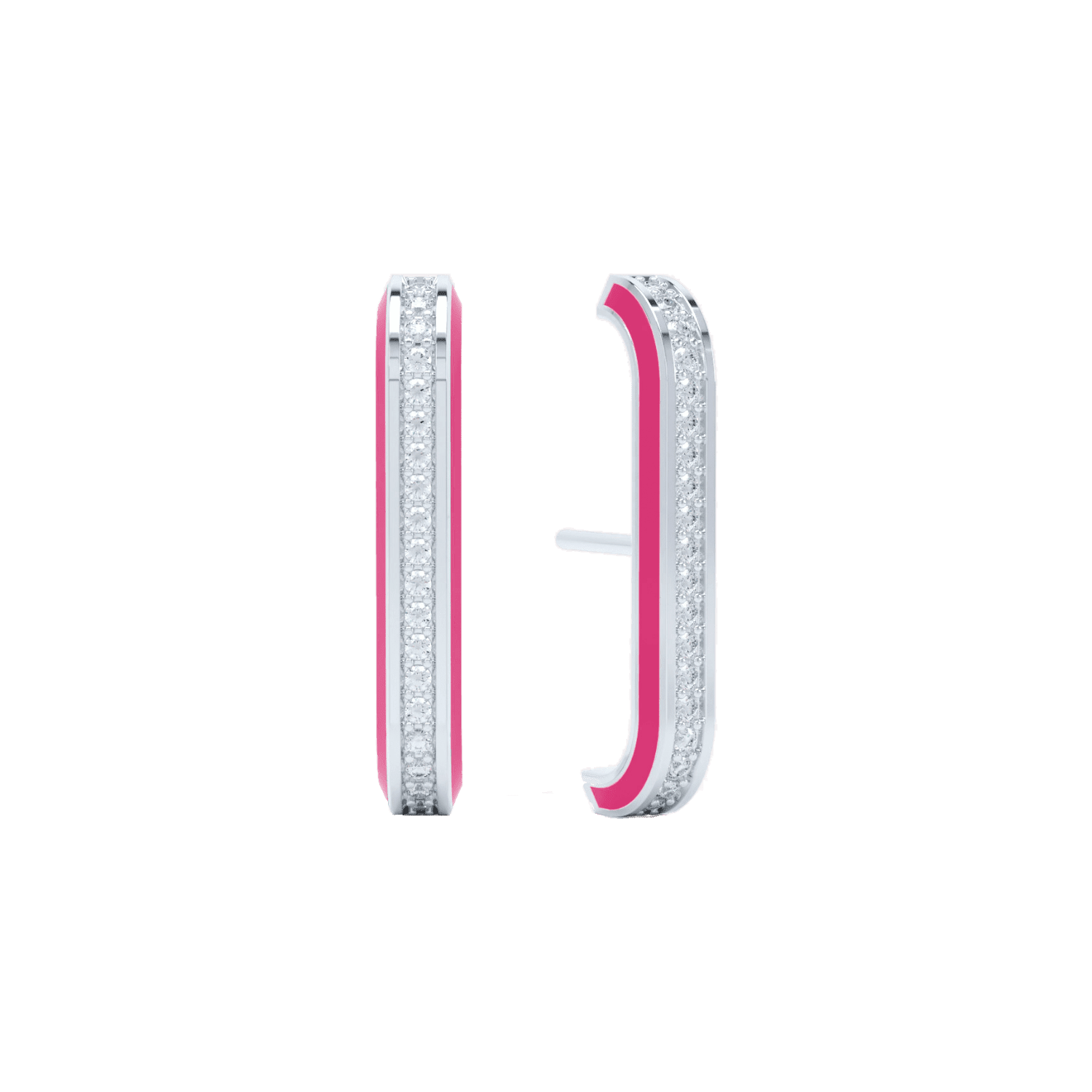 Eternity pink enamel ear cuffs - Eternity Pink Enamel Ear Cuffs - The Future Rocks - 2