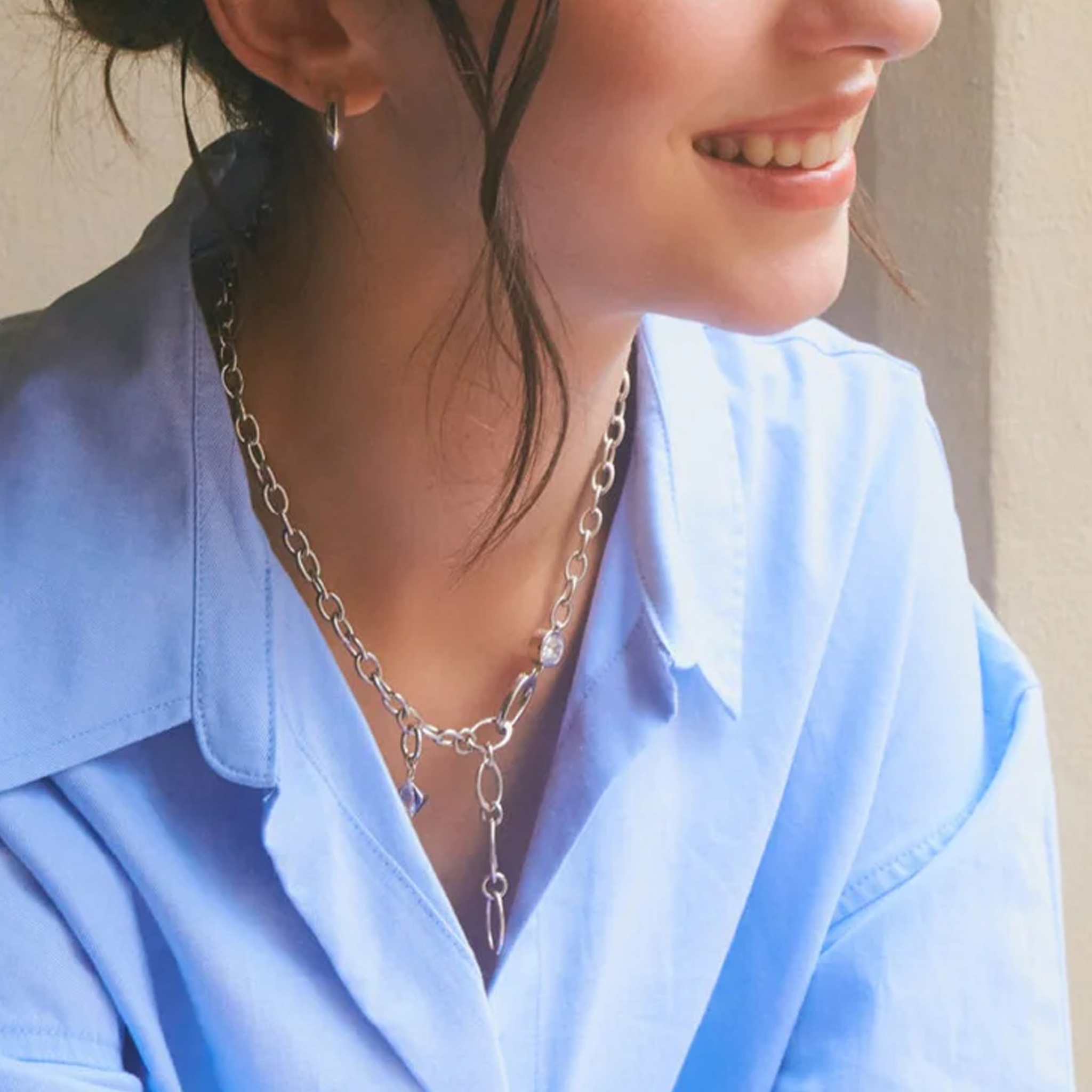 Hera lariat necklace - Cable Chain Necklace - Lariat - The Future Rocks - 5