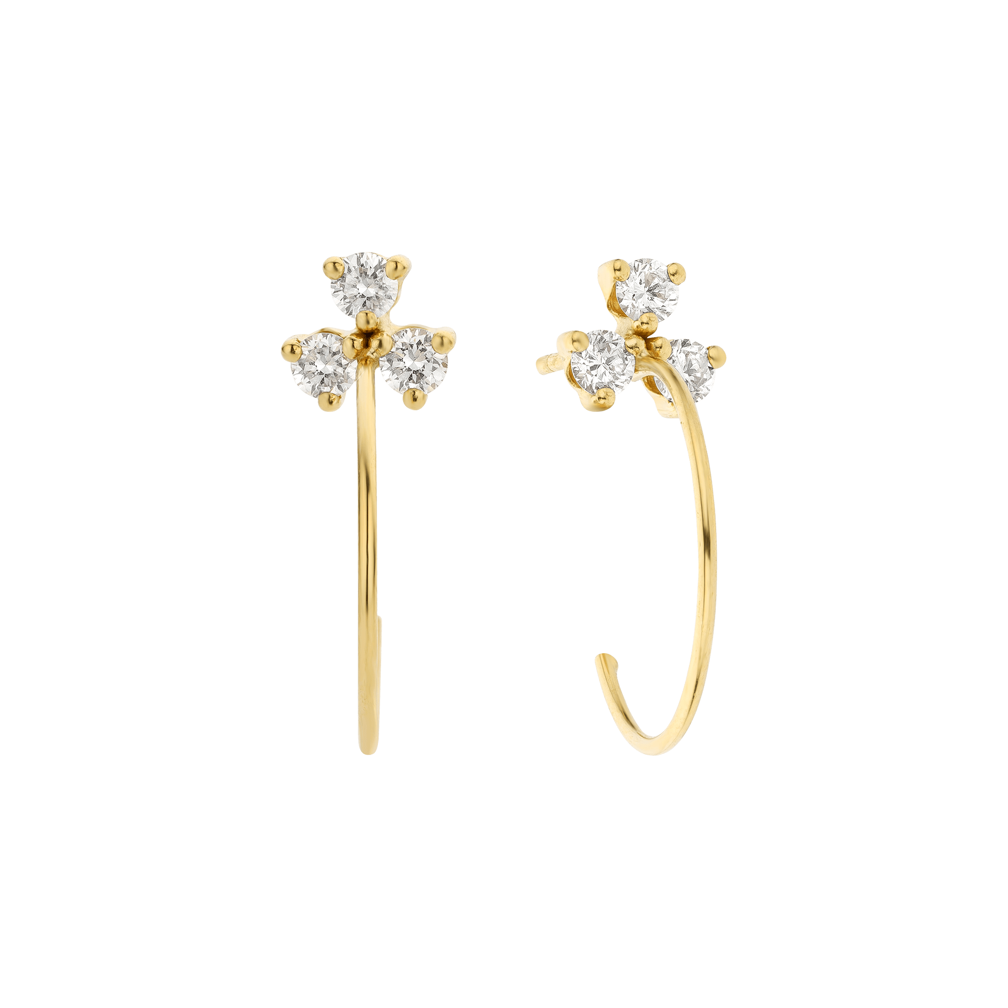 Heavenly hoops - Heavenly Diamond Hoop Earrings - The Future Rocks - 1