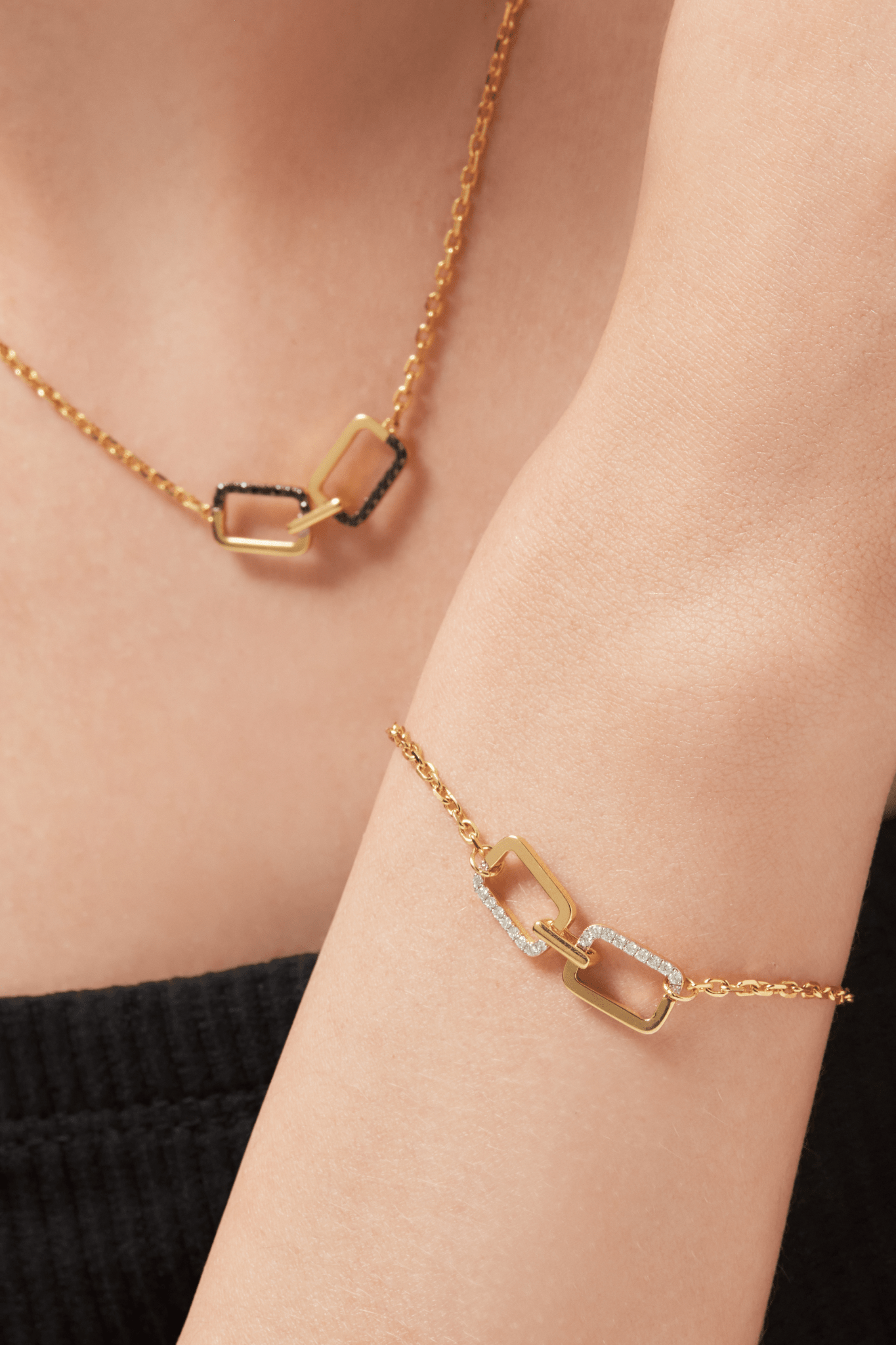 Horizon double-sided bracelet - Double-sided Gold Vermeil Bracelet - The Future Rocks - 5