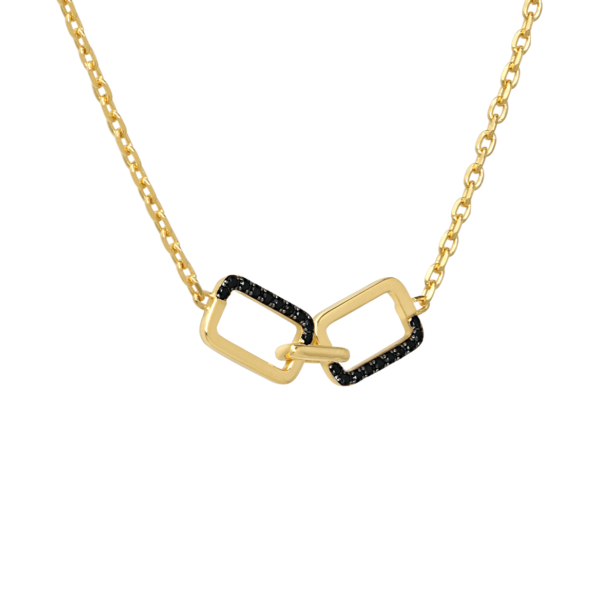 Horizon double-sided pendant necklace - Double-sided Gold Vermeil Pendant Necklace - The Future Rocks - 6