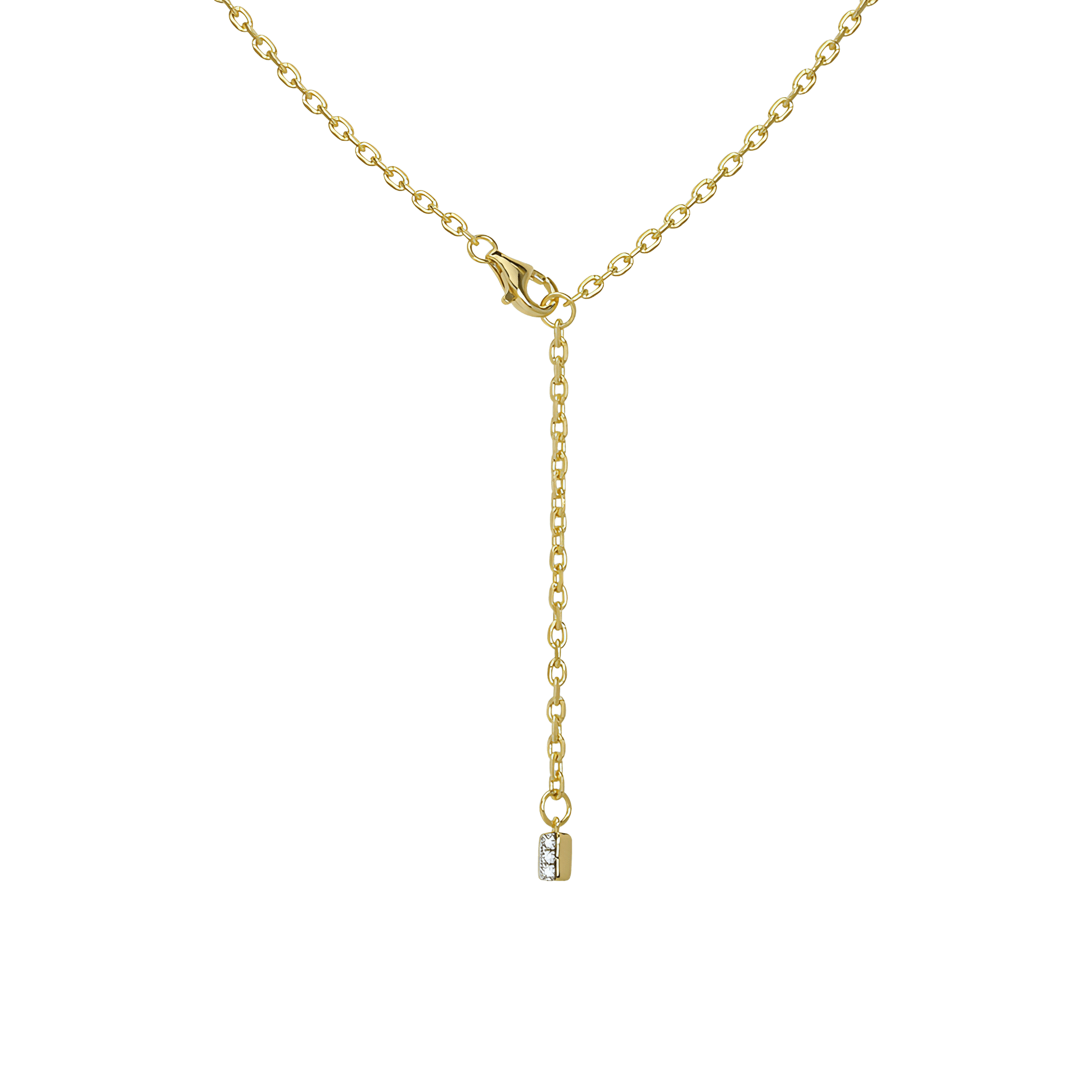 Horizon double-sided pendant necklace - Double-sided Gold Vermeil Pendant Necklace - The Future Rocks - 7