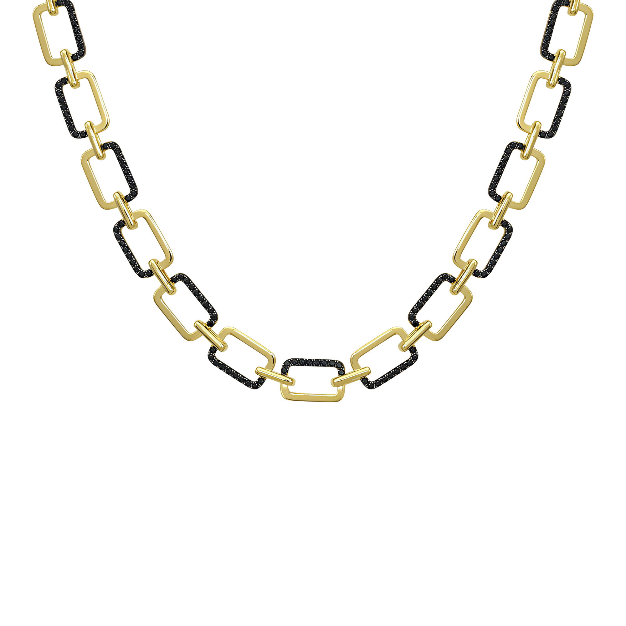 Horizon double-sided statement necklace - Double-sided Gold Vermeil Statement Necklace - The Future Rocks - 5