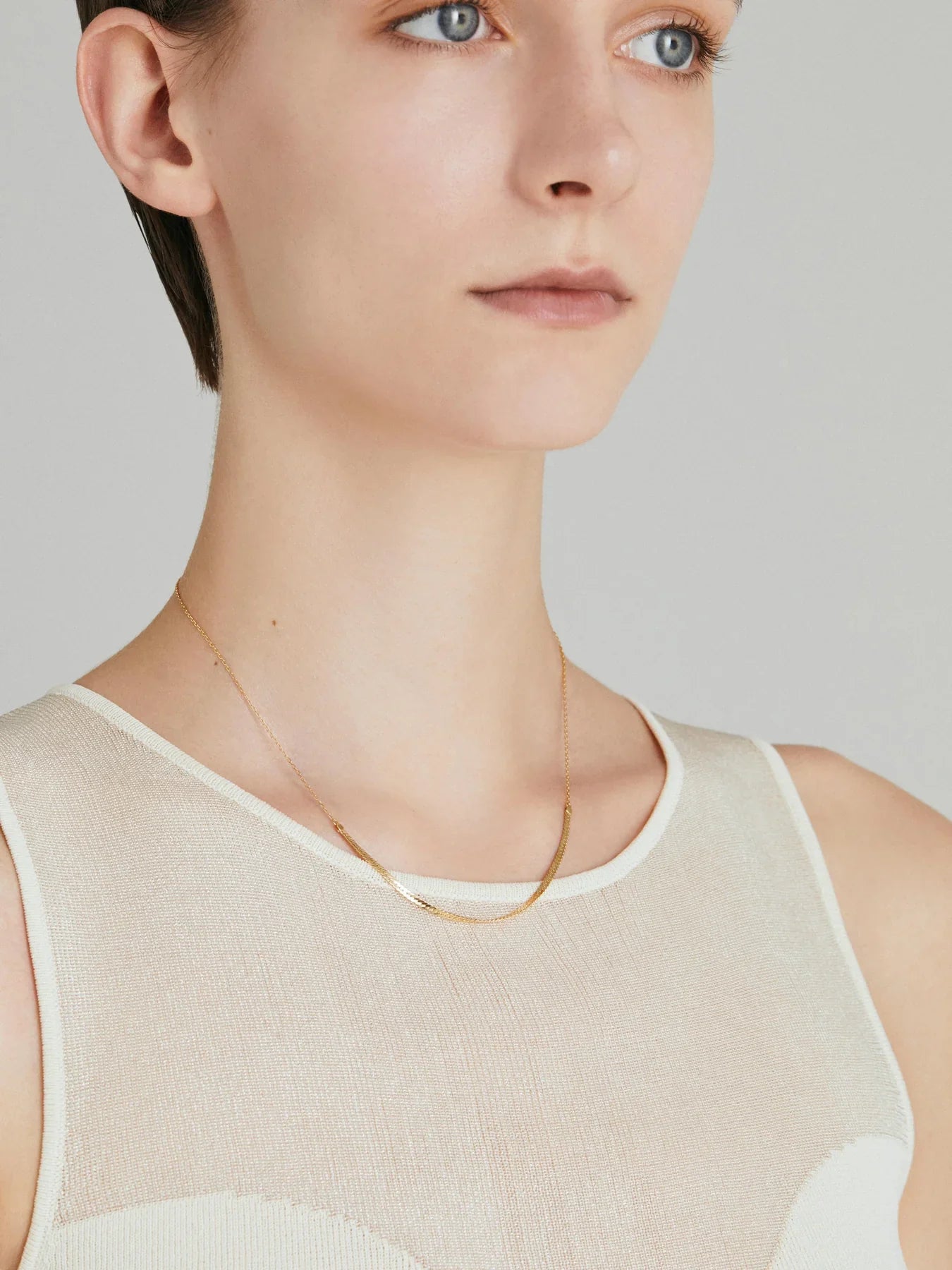 Herringbone chain necklace - Herringbone Chain Necklace - The Future Rocks - 2