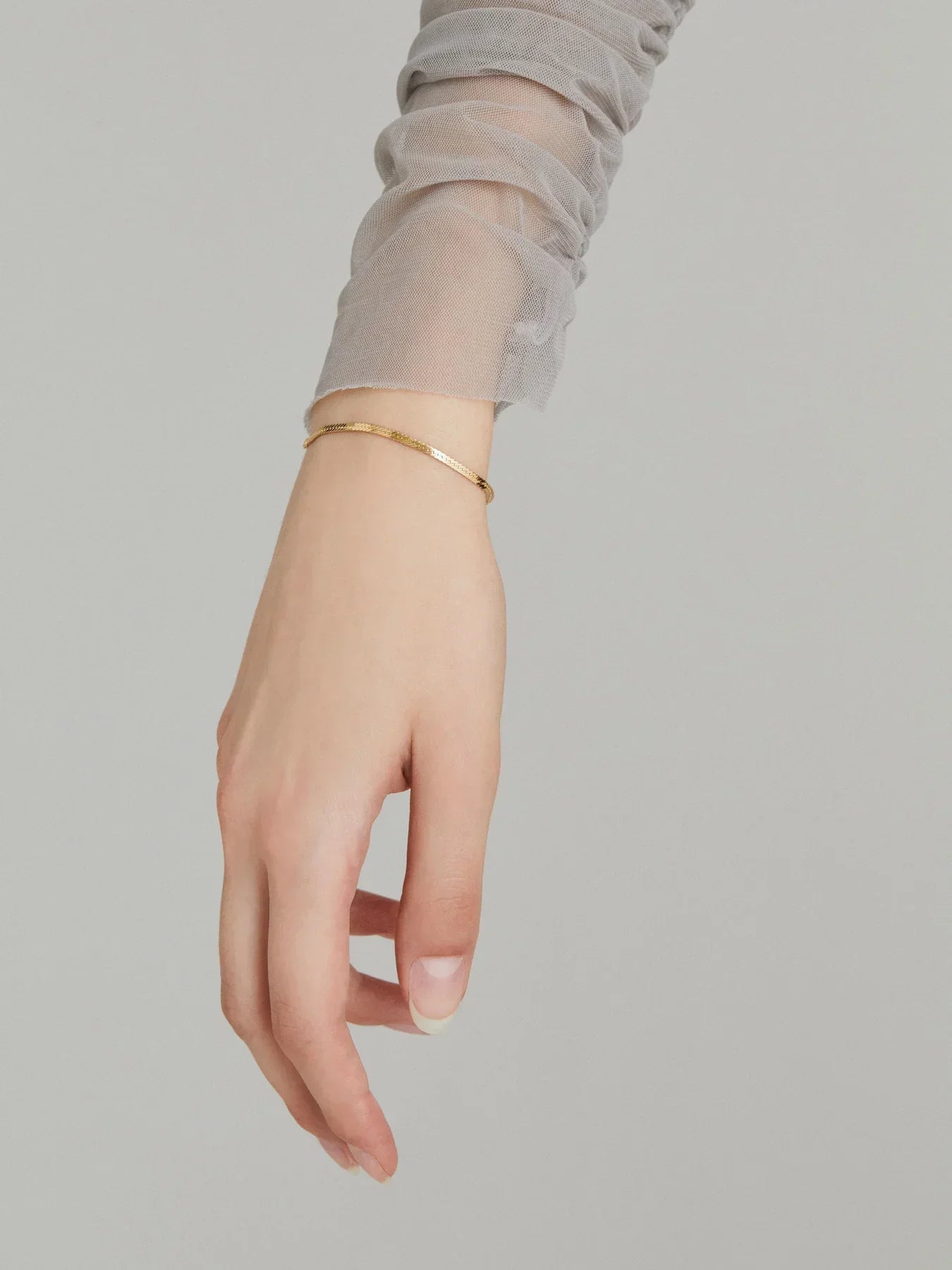 Herringbone chain bracelet - Herringbone Chain Bracelet - The Future Rocks - 2