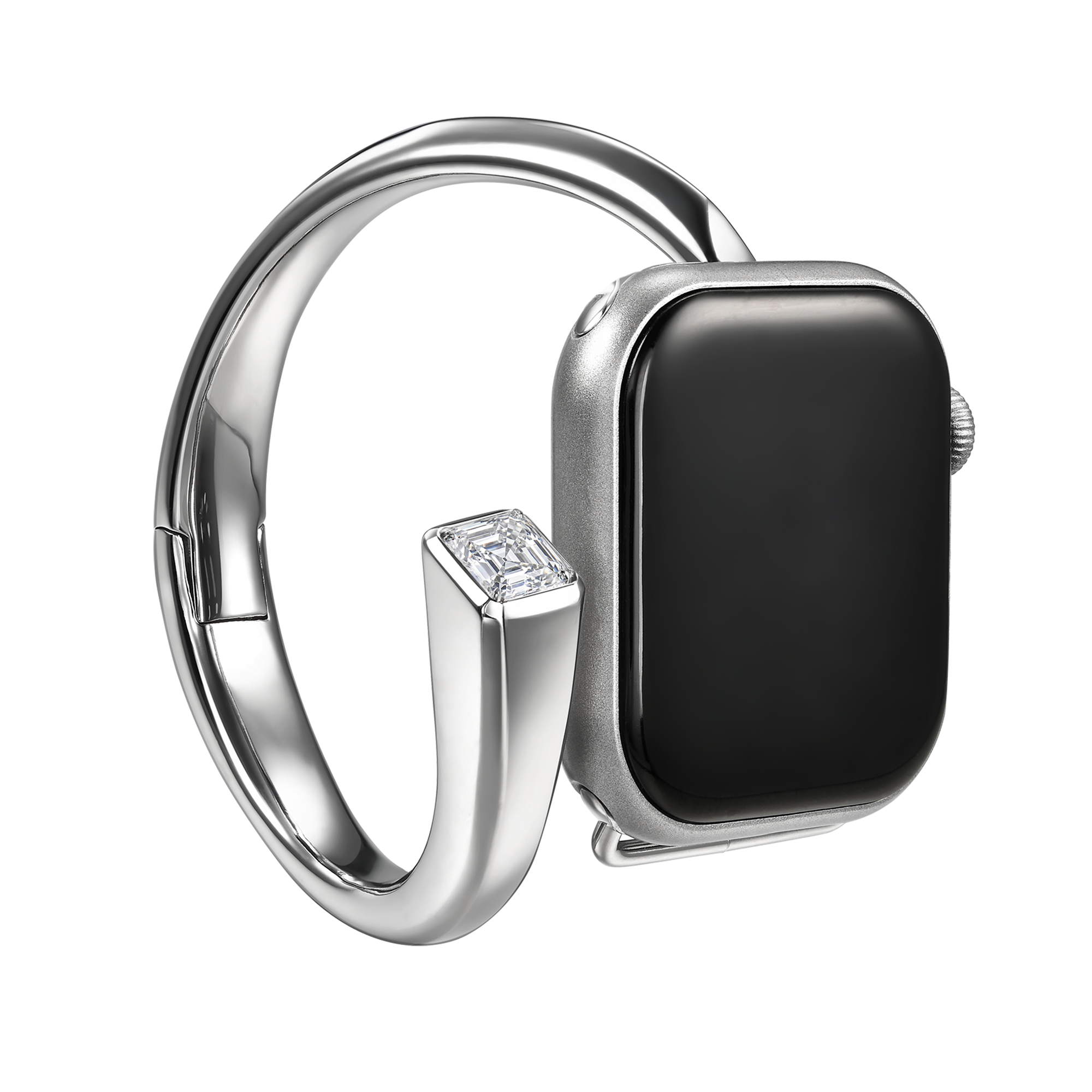 Nova iWatch bangle with lgd 2ct - Nova iWatch bangle with lgd 2ct - The Future Rocks - 2