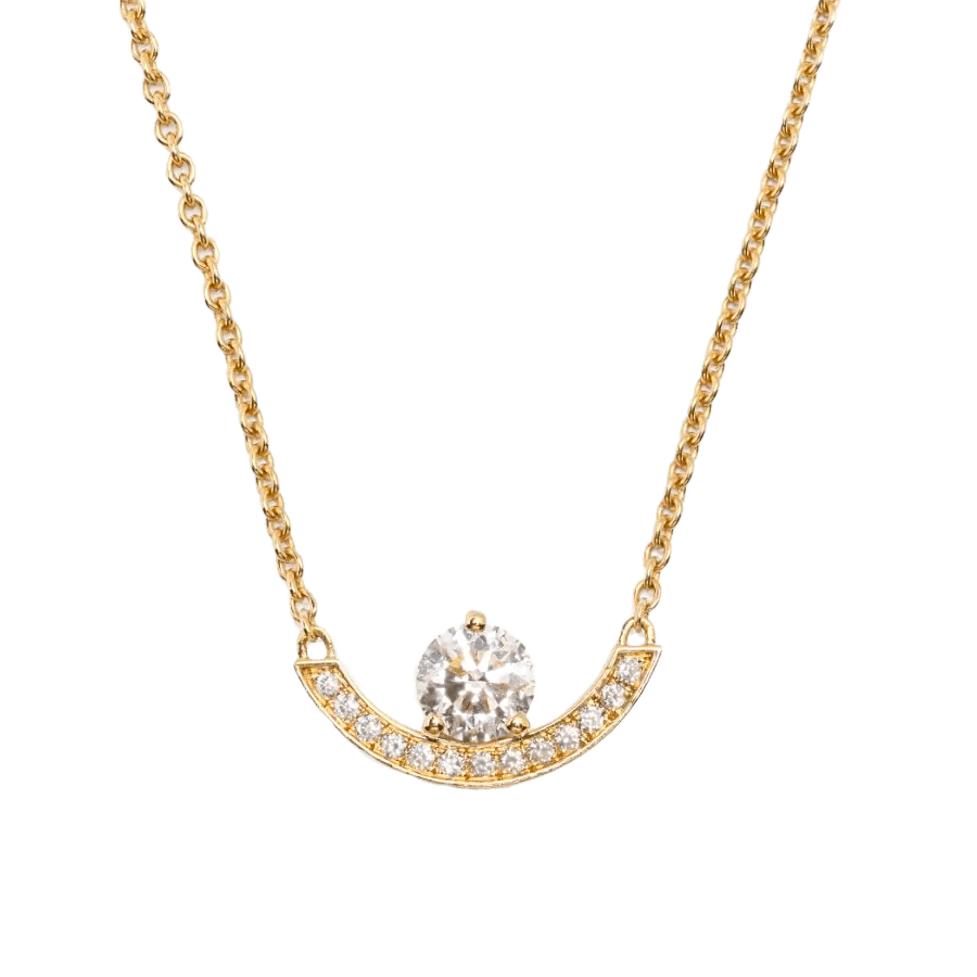 Intrépide grand arc pavée necklace - Intrépide Grand Arc Diamond Pavé Necklace - The Future Rocks - 1