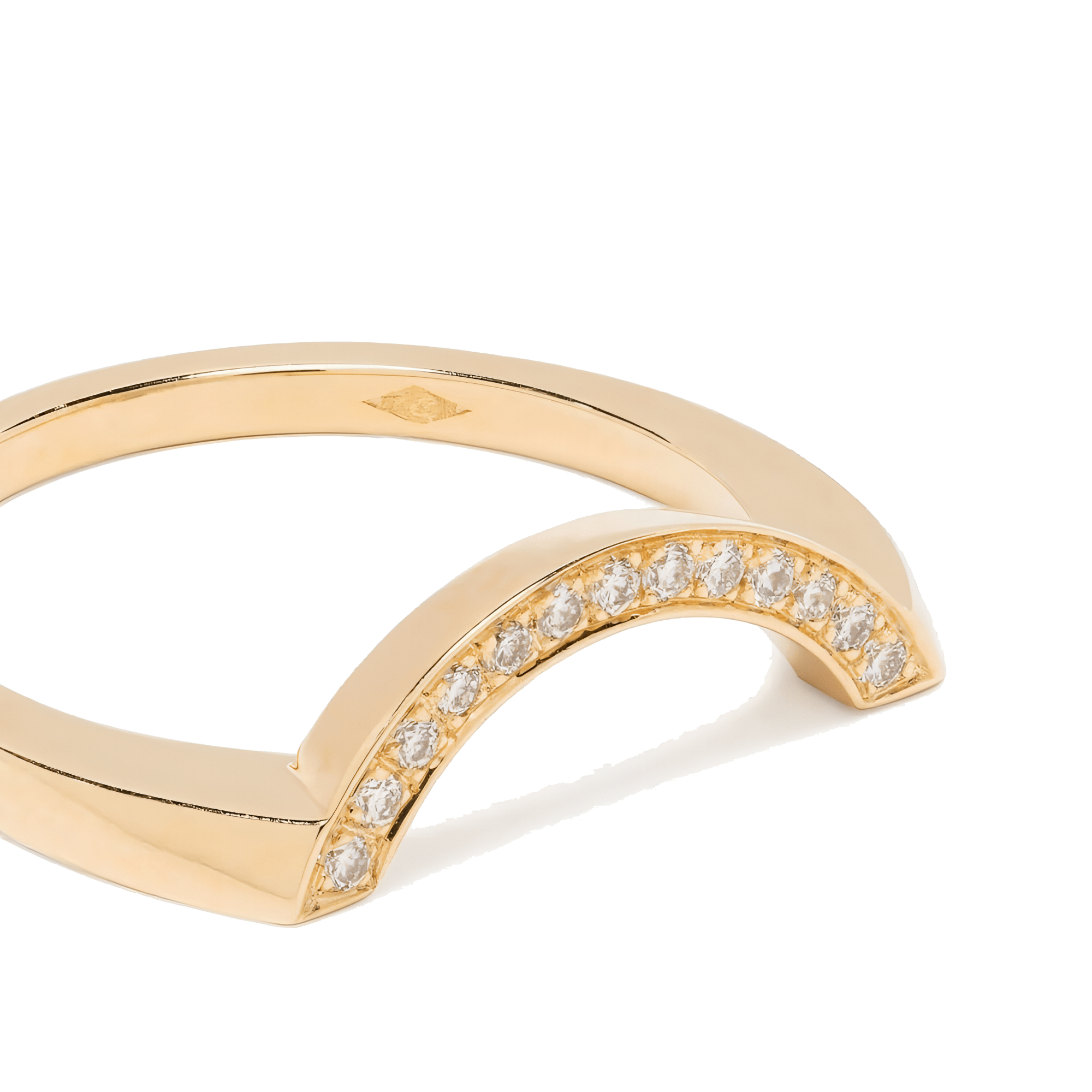 Intrépide grand arc pavée ring - Intrépide grand arc pavée ring - The Future Rocks - 3