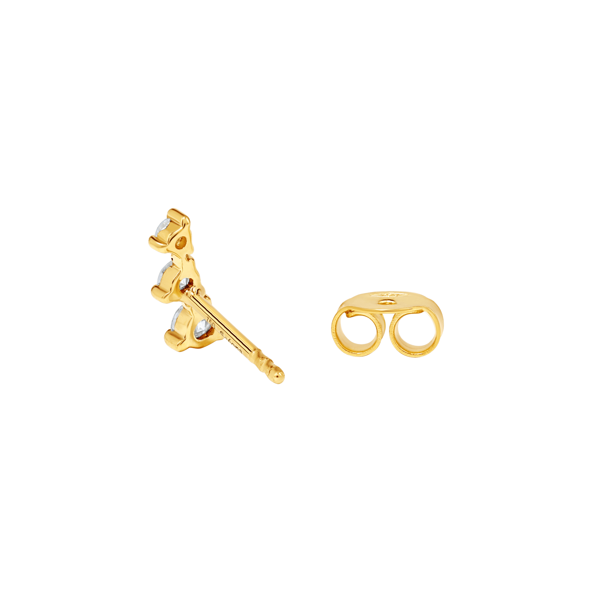 Karasuba stud earrings - Karasuba 18K Gold Lab-Grown Diamond Ear Climbers - The Future Rocks - 2