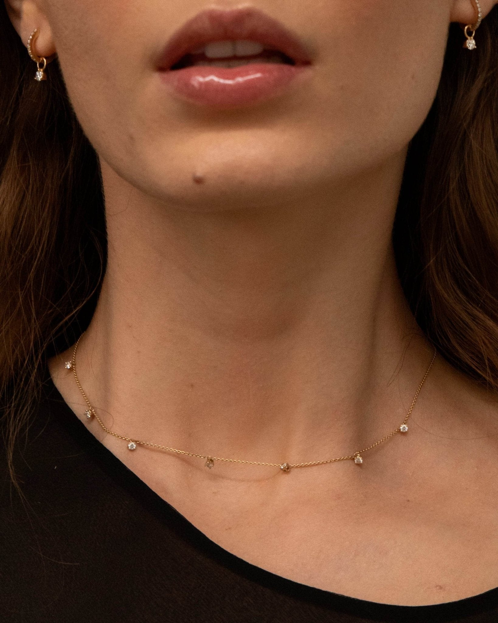 Leya necklace - 7 Stone Diamond Necklace - The Future Rocks - 2