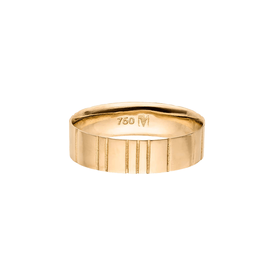 Lovelines wedding ring - 18K Recycled Gold Wedding Ring - The Future Rocks - 1