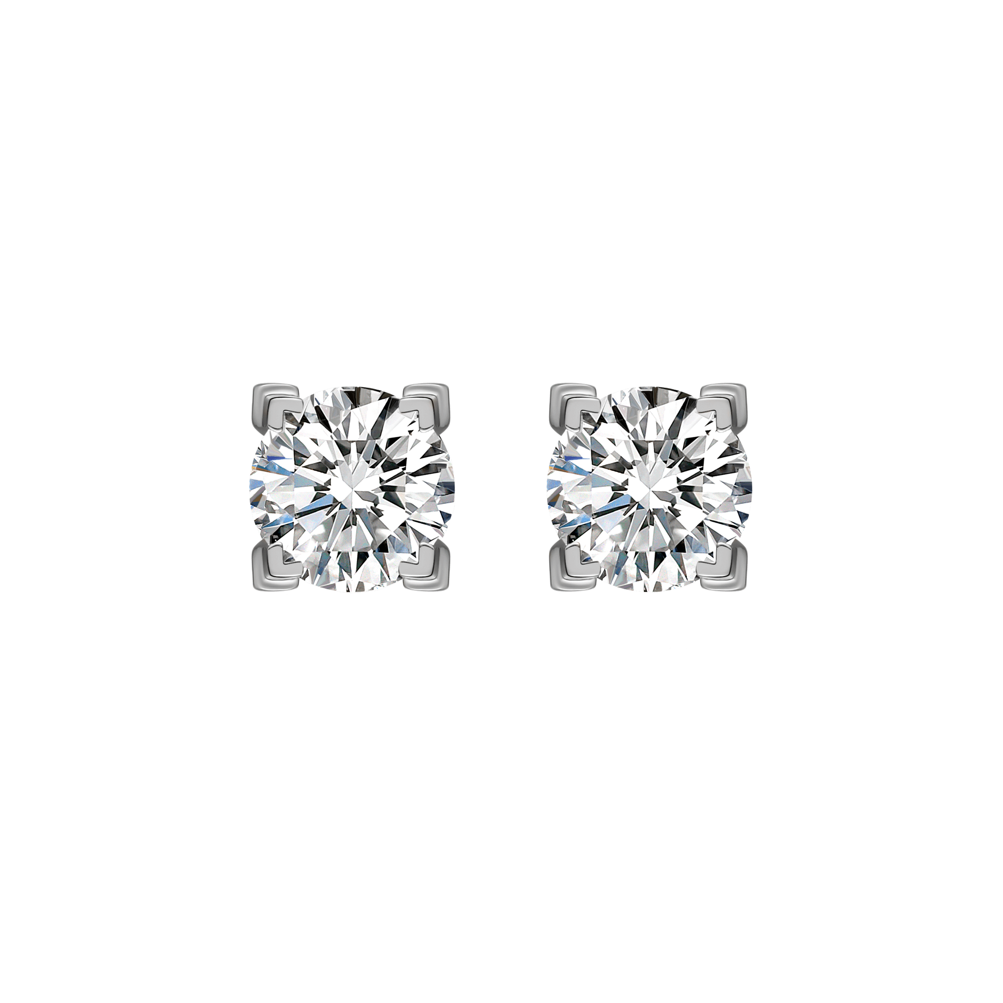 Luna solitaire earrings 1ct - Round Diamond Stud Earrings - The Future Rocks - 5