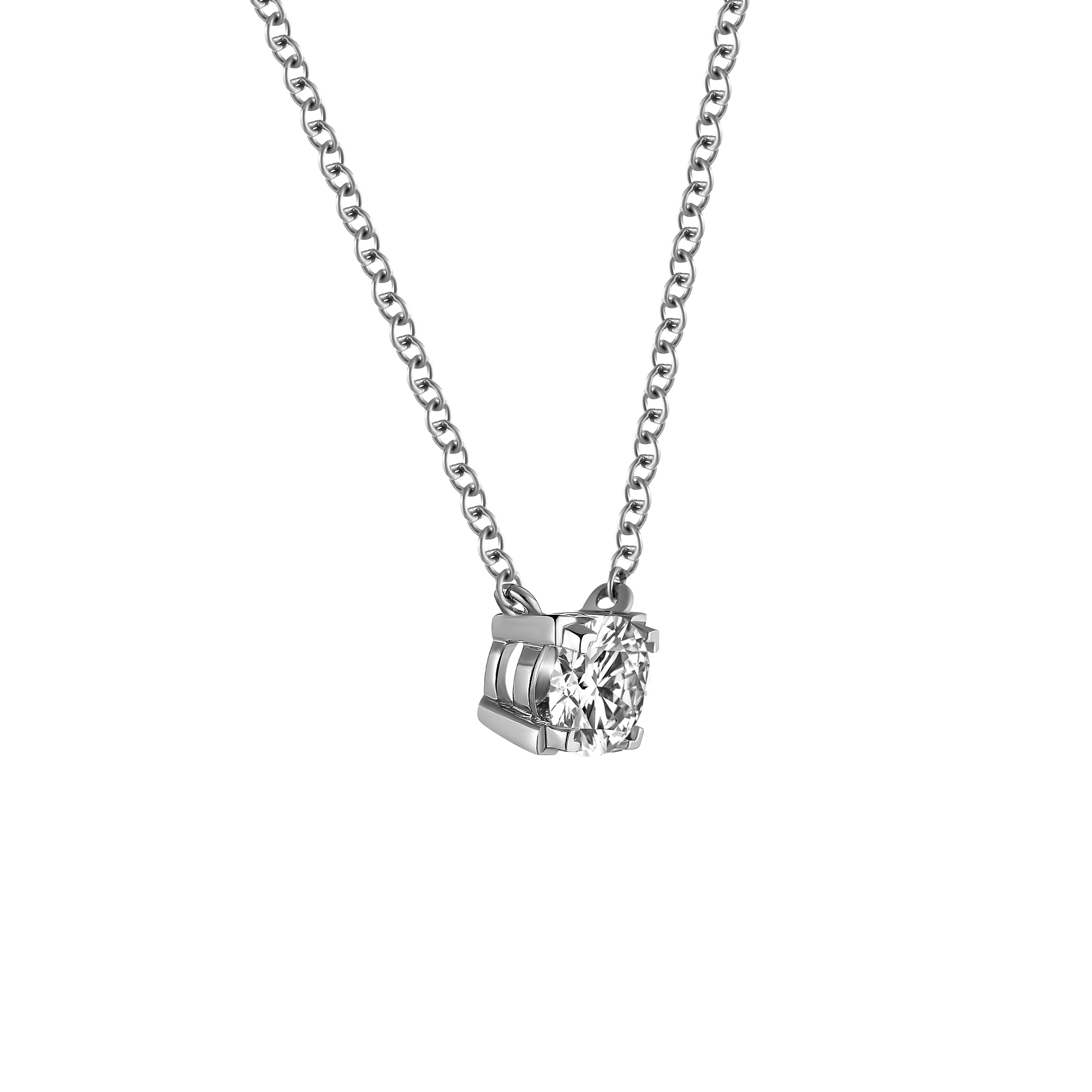 Luna solitaire necklace 0.2ct/ 0.3ct - Lab-Grown Diamond Pendant Necklace - The Future Rocks - 6