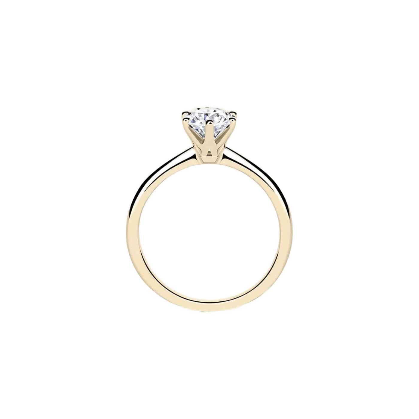 Lura solitaire diamond ring - Lab-Grown Round Diamond Solitaire Ring - The Future Rocks - 3