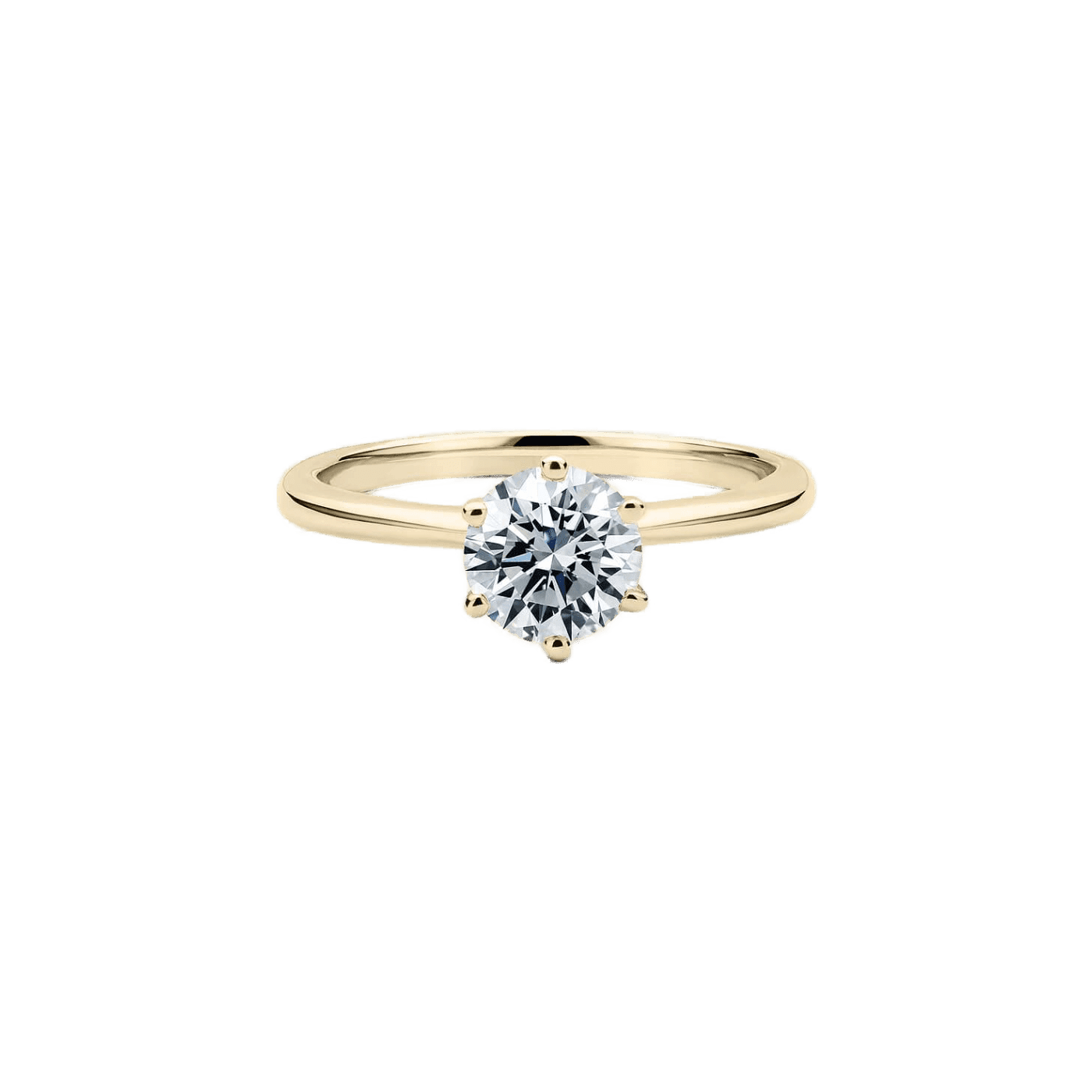 Lura solitaire diamond ring - Lab-Grown Round Diamond Solitaire Ring - The Future Rocks - 1