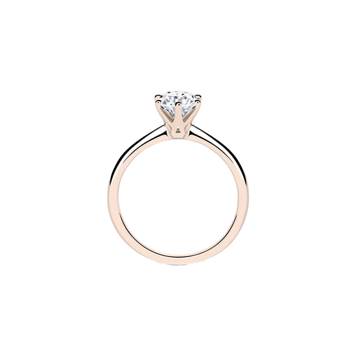 Lura solitaire diamond ring - Lab-Grown Round Diamond Solitaire Ring - The Future Rocks - 9
