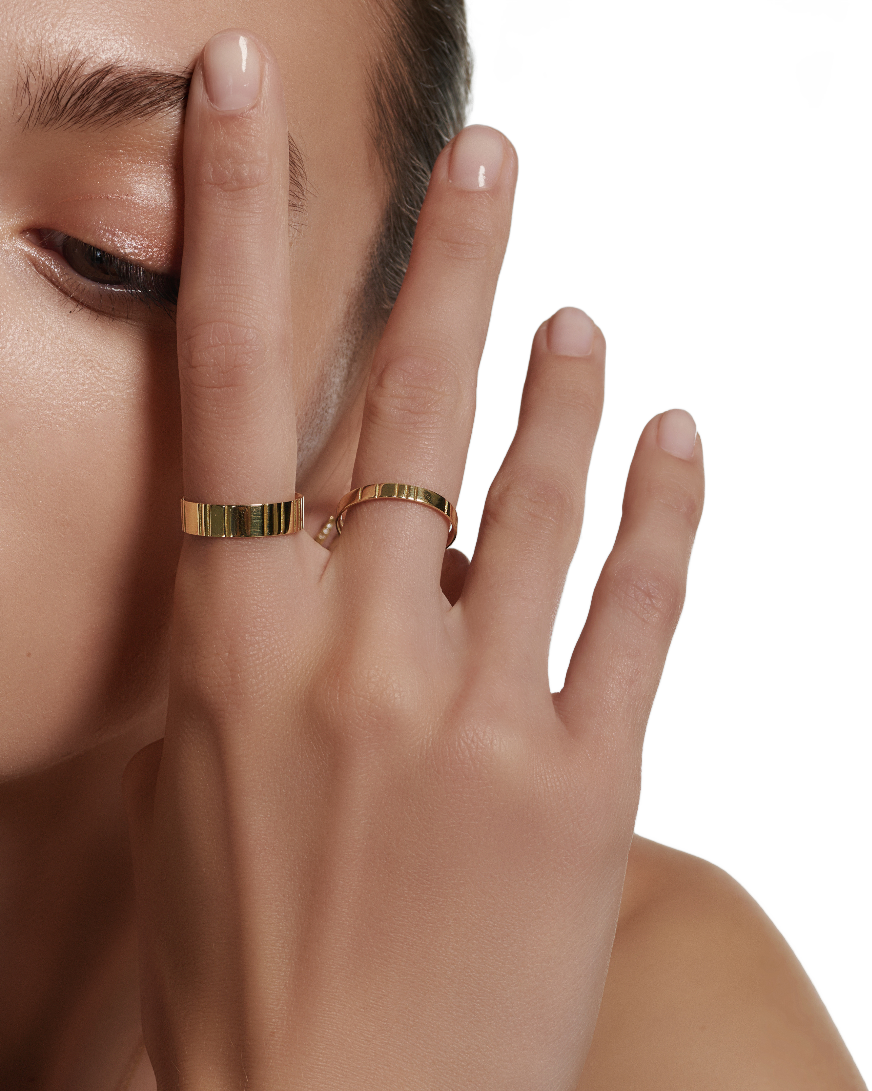 Lovelines wedding ring - 18K Recycled Gold Wedding Ring - The Future Rocks - 4