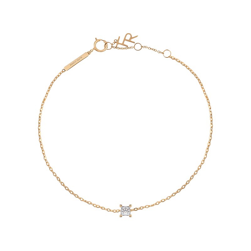 Mercury solitaire bracelet 0.2ct - Princess Cut Lab-Grown Solitaire Diamond Bracelet - The Future Rocks - 1
