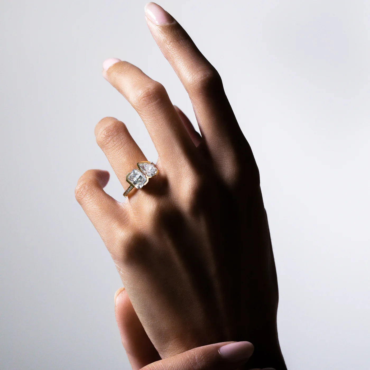 Meta zinnia pavé ring - Meta Toi et Moi Diamond Pavé Ring - The Future Rocks - 2