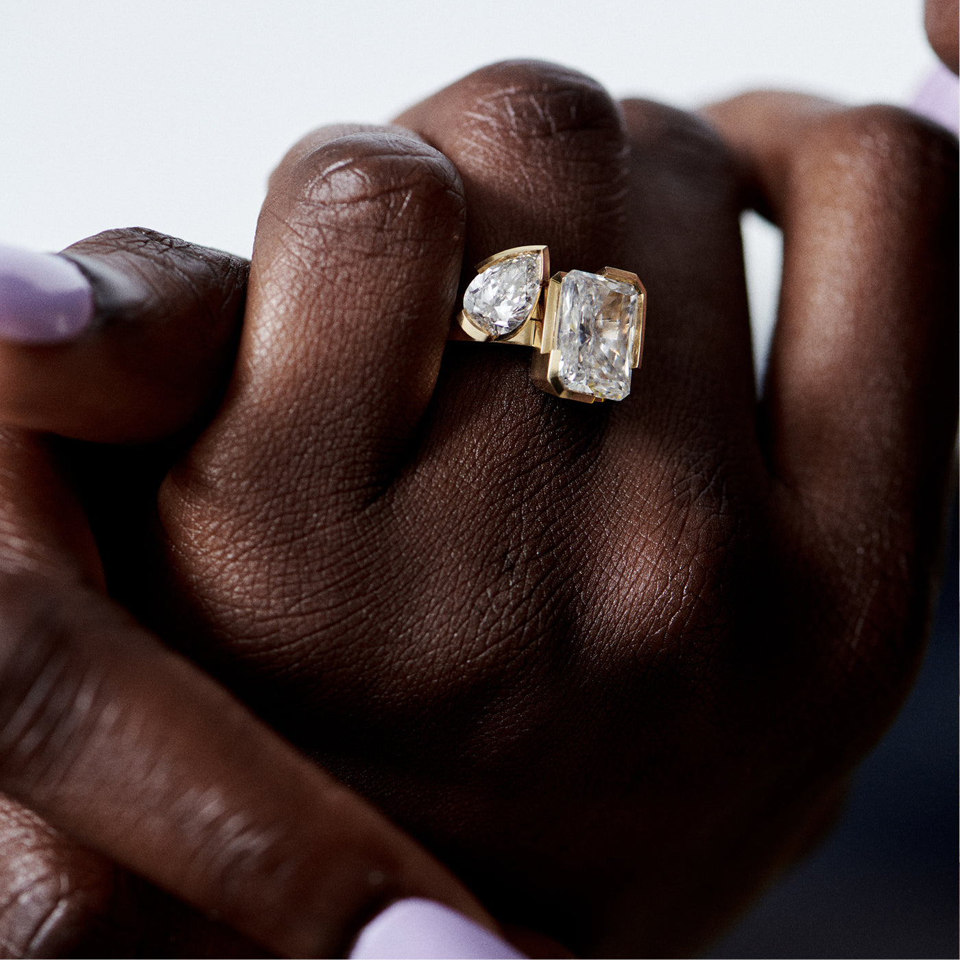 Meta gardenia ring - Meta Pear Cut Diamond Solitaire Ring - The Future Rocks - 2