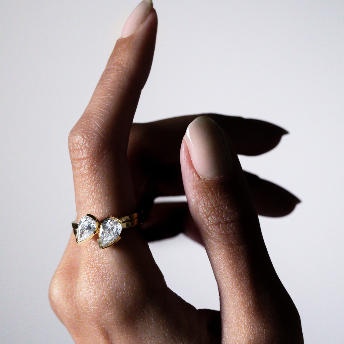 Meta gardenia ring - Meta Pear Cut Diamond Solitaire Ring - The Future Rocks - 3