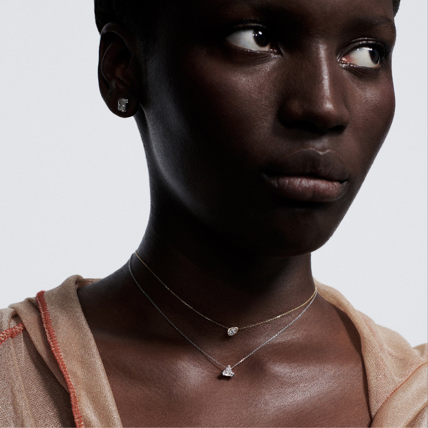 Meta magnolia pendant necklace - Meta Trillion Cut Diamond Pendant Necklace - The Future Rocks - 4
