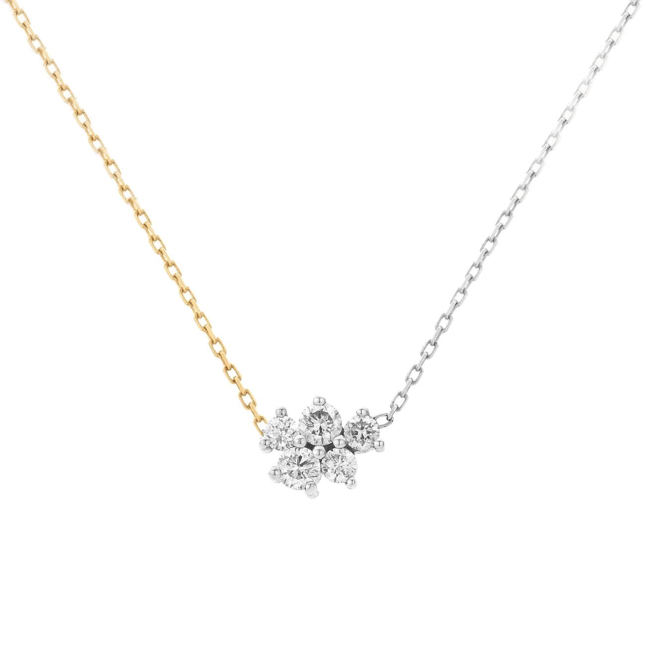 Mono necklace - Mono Cluster Diamond Necklace - The Future Rocks - 1