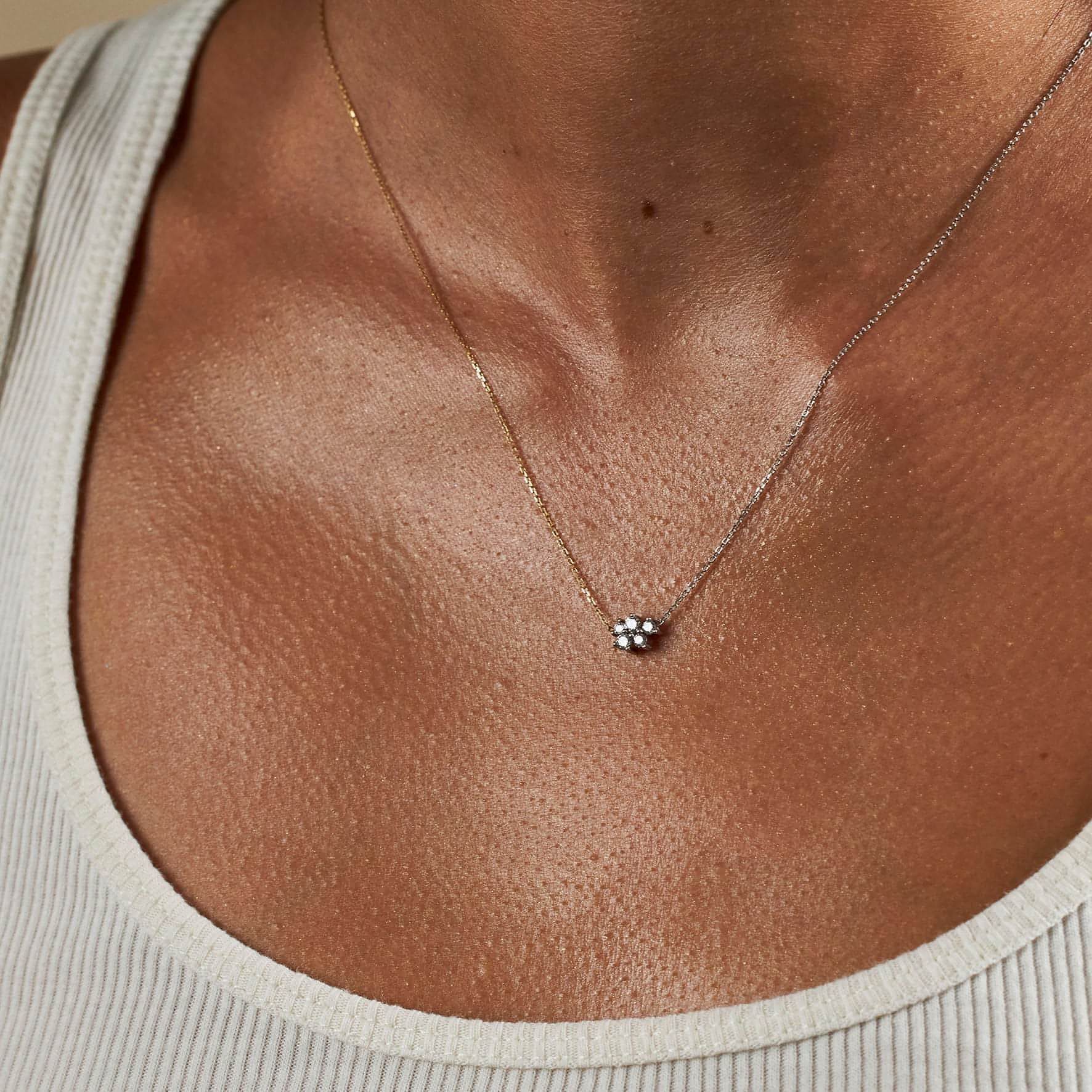 Mono necklace - Mono Cluster Diamond Necklace - The Future Rocks - 2
