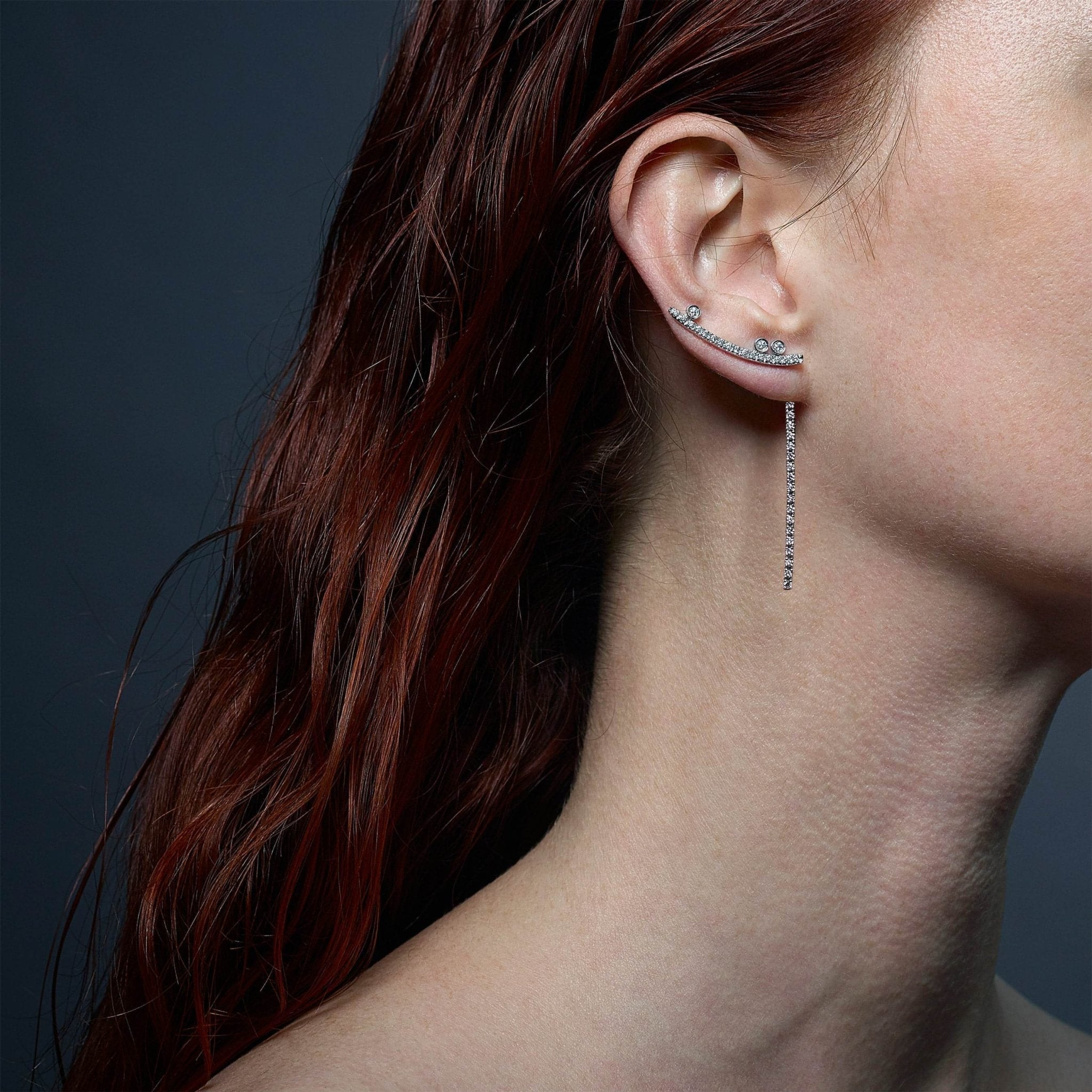 Moon - Lab-Grown Diamond Moon Earring - The Future Rocks - 2