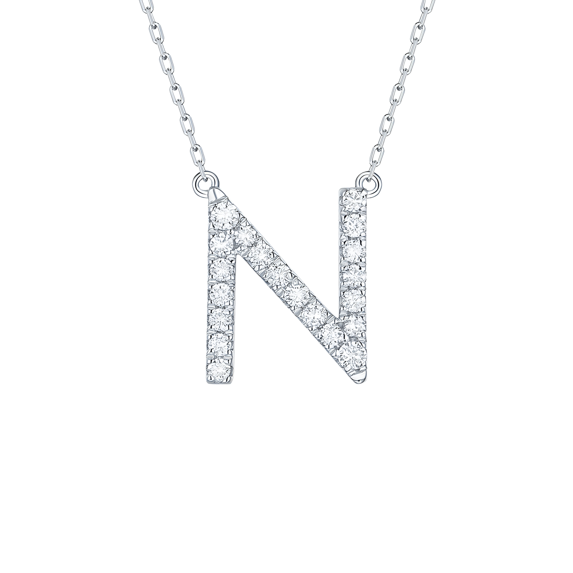 My type alphabet necklace - Lab-Grown Diamond Gold Initial Necklace - The Future Rocks - 29