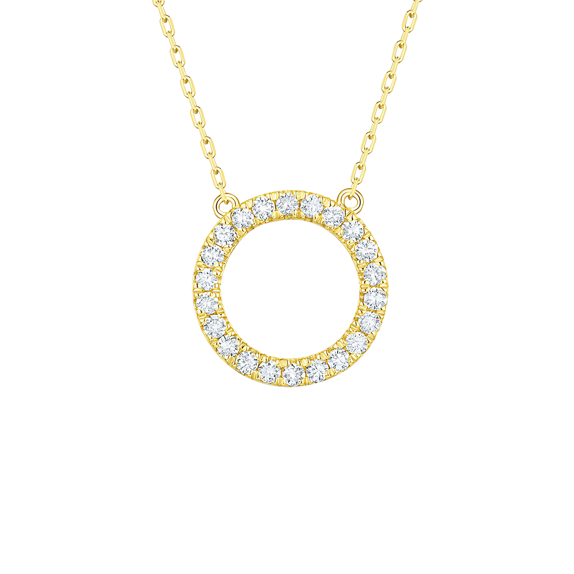 My type alphabet necklace - Lab-Grown Diamond Gold Initial Necklace - The Future Rocks - 30