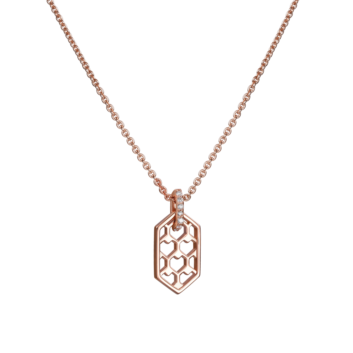 The heart hive necklace - Heart Hive Pendant Necklace - The Future Rocks - 3