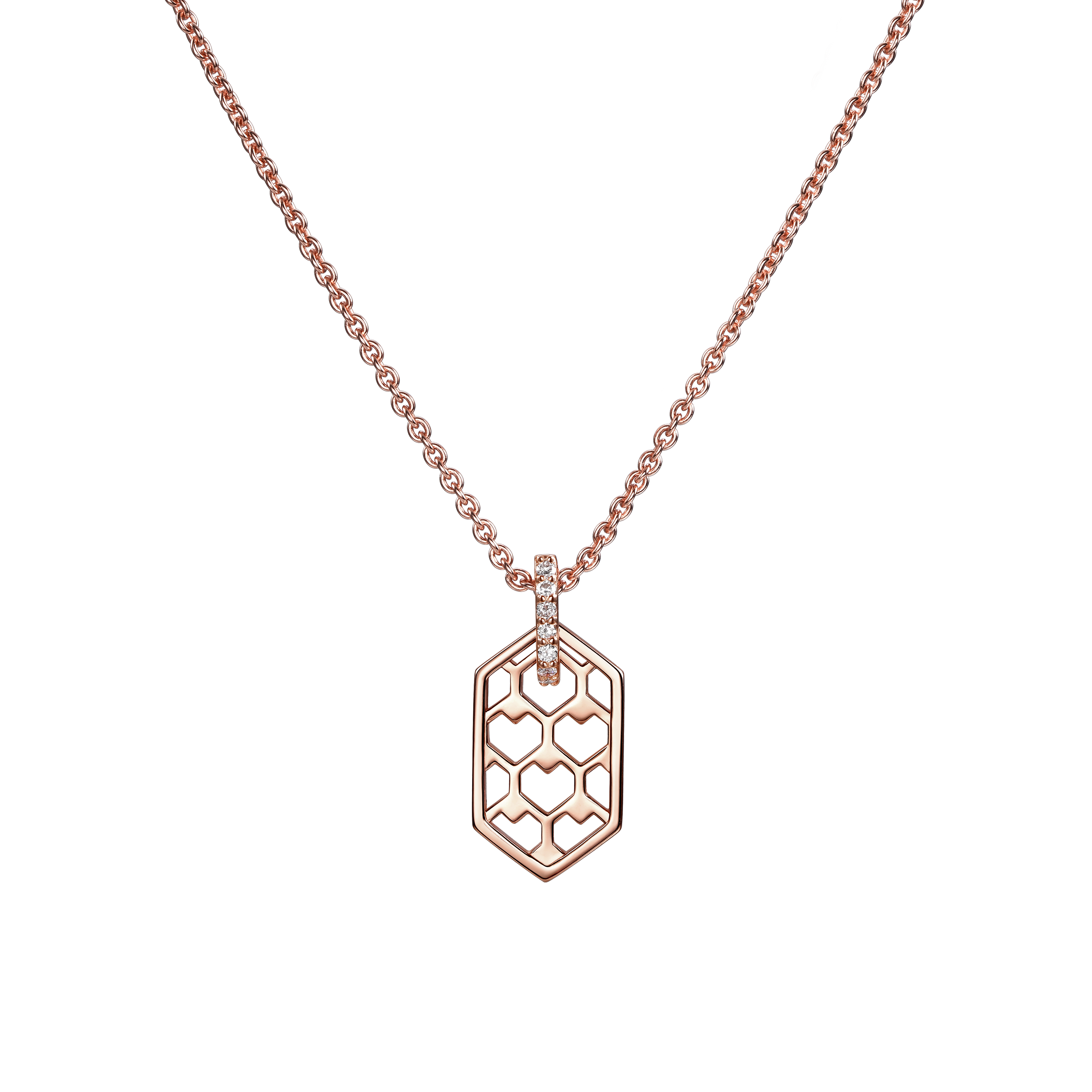 The heart hive necklace - Heart Hive Pendant Necklace - The Future Rocks - 1