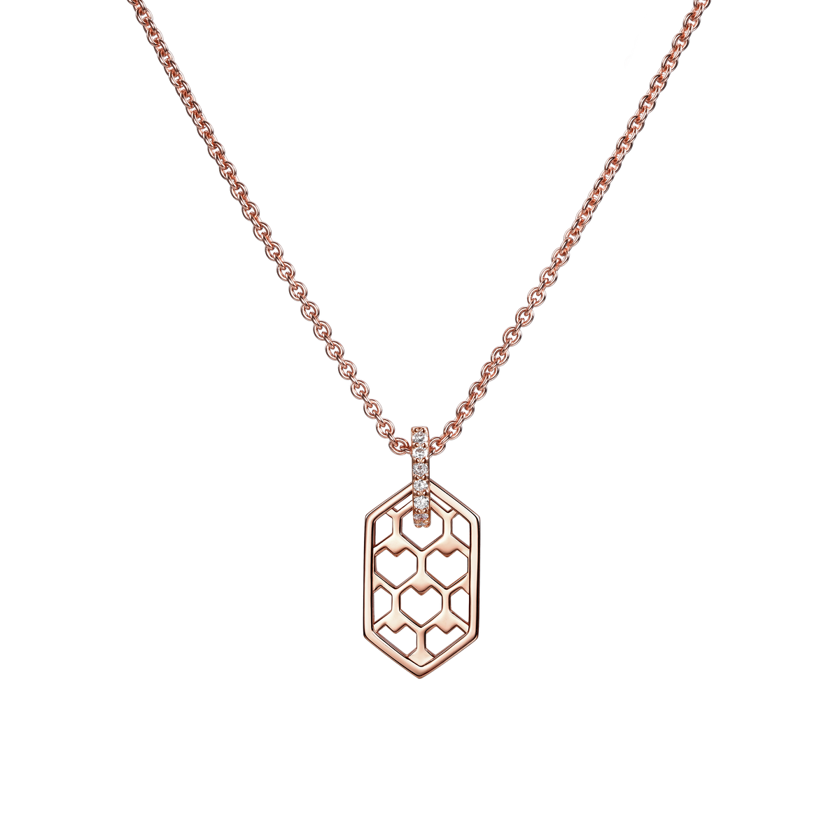 The heart hive necklace - Heart Hive Pendant Necklace - The Future Rocks - 1