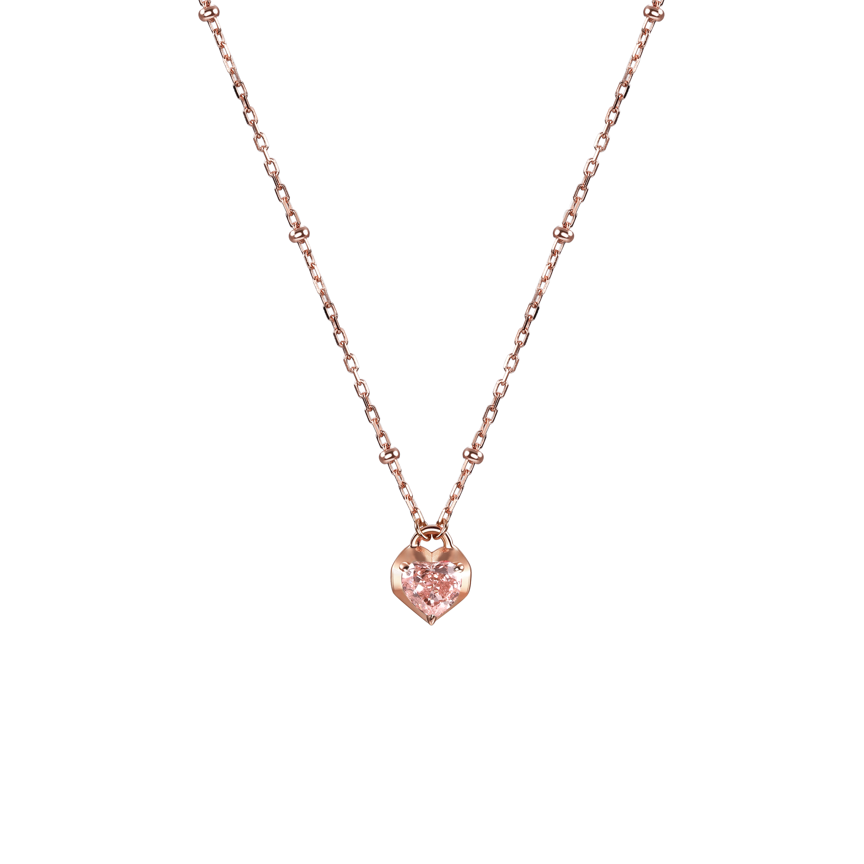 The heart nucleus necklace - Heart Nucleus Diamond Necklace - The Future Rocks - 1