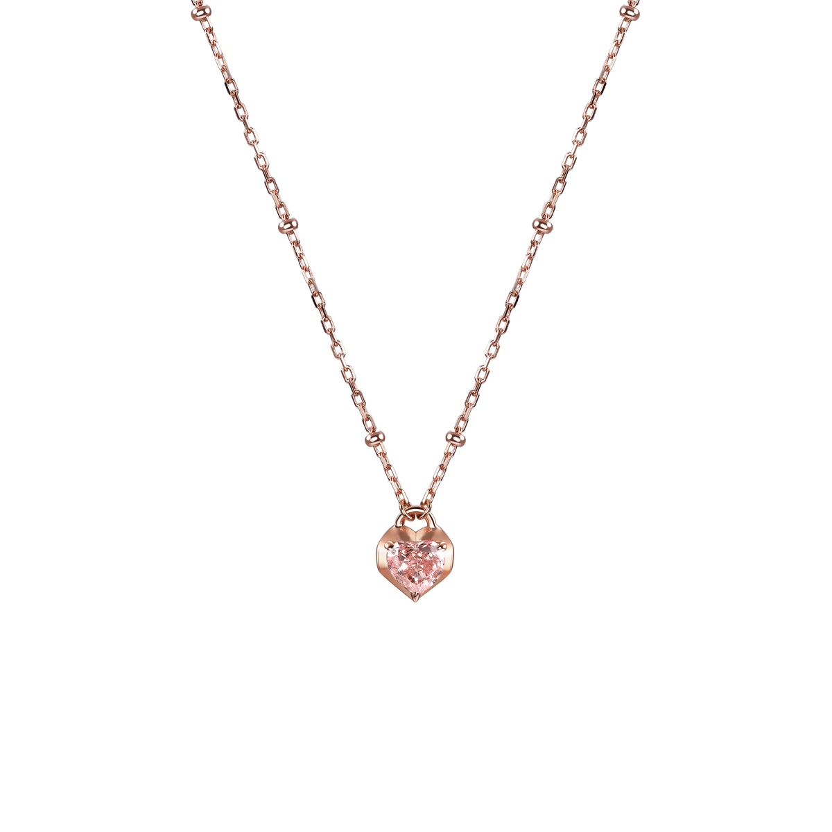 The heart nucleus necklace - Heart Nucleus Diamond Necklace - The Future Rocks - 1