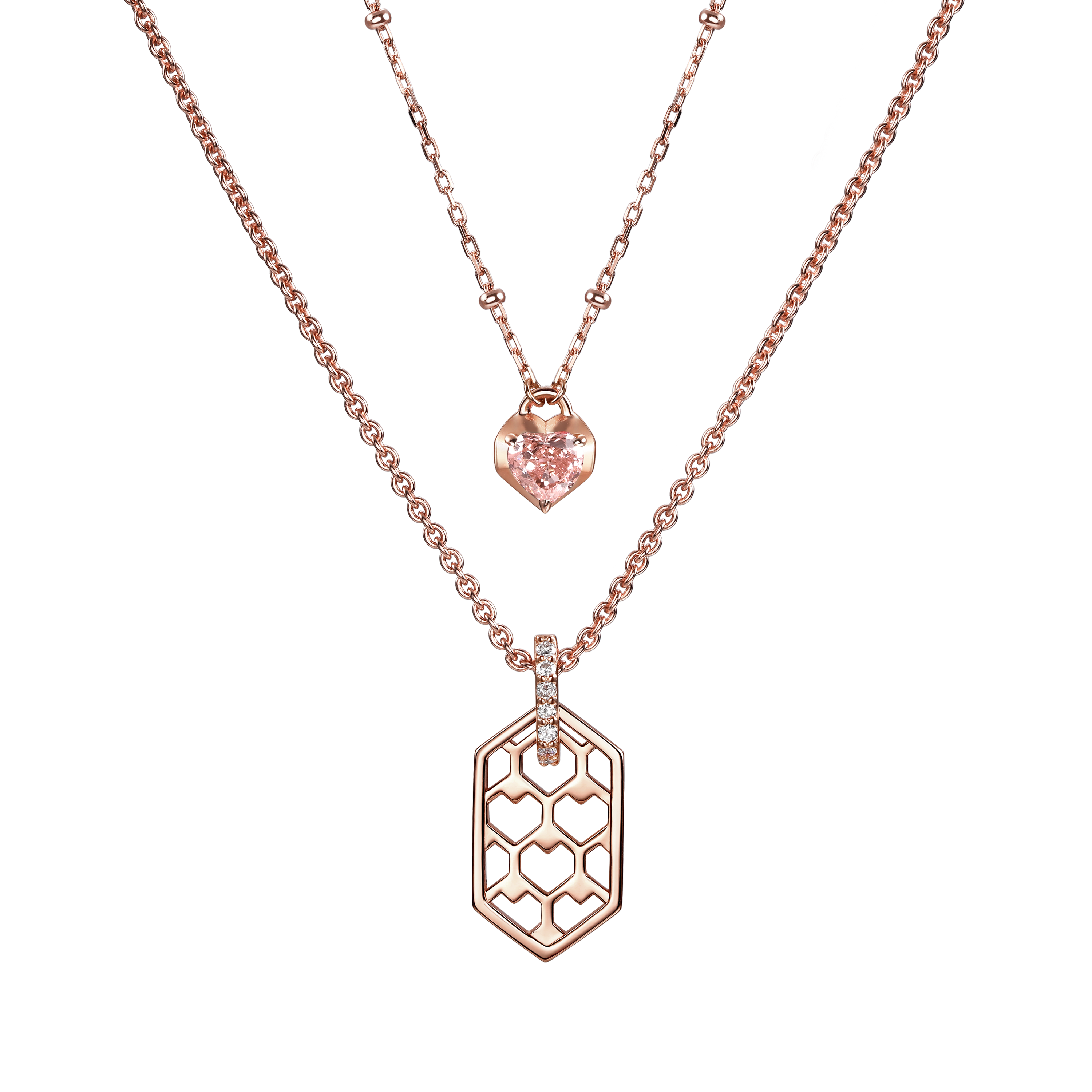 The heart nucleus necklace - Heart Nucleus Diamond Necklace - The Future Rocks - 4