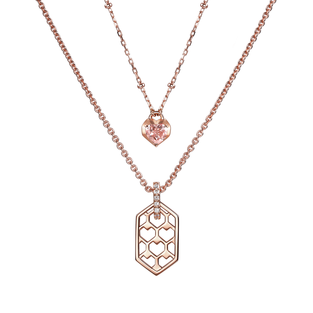 The heart nucleus necklace - Heart Nucleus Diamond Necklace - The Future Rocks - 4