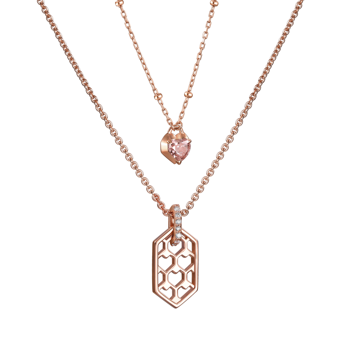 The heart nucleus necklace - Heart Nucleus Diamond Necklace - The Future Rocks - 5