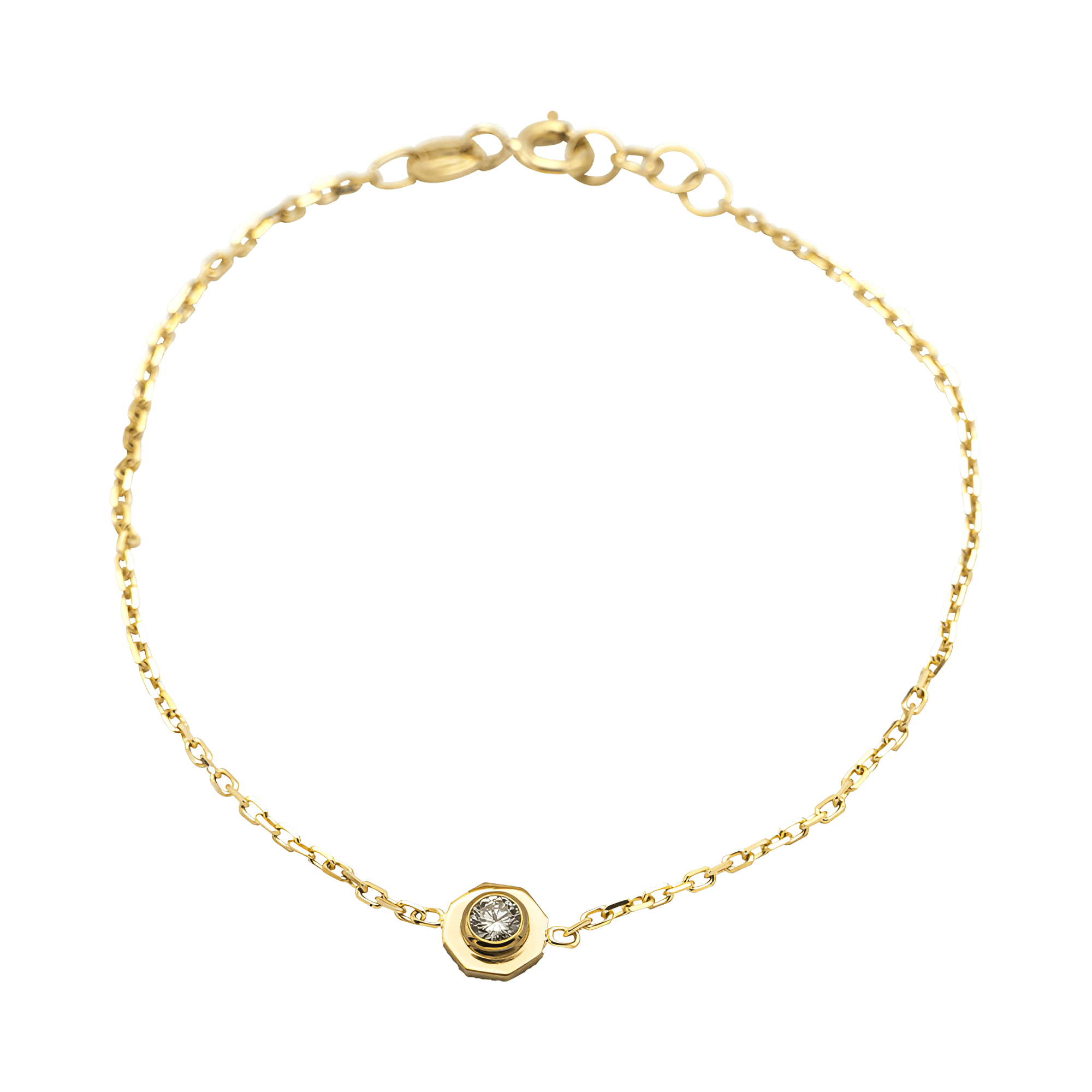 Octavia solitaire bracelet - Octavia 18K Gold Lab-Grown Diamond Solitaire Bracelet - The Future Rocks - 1