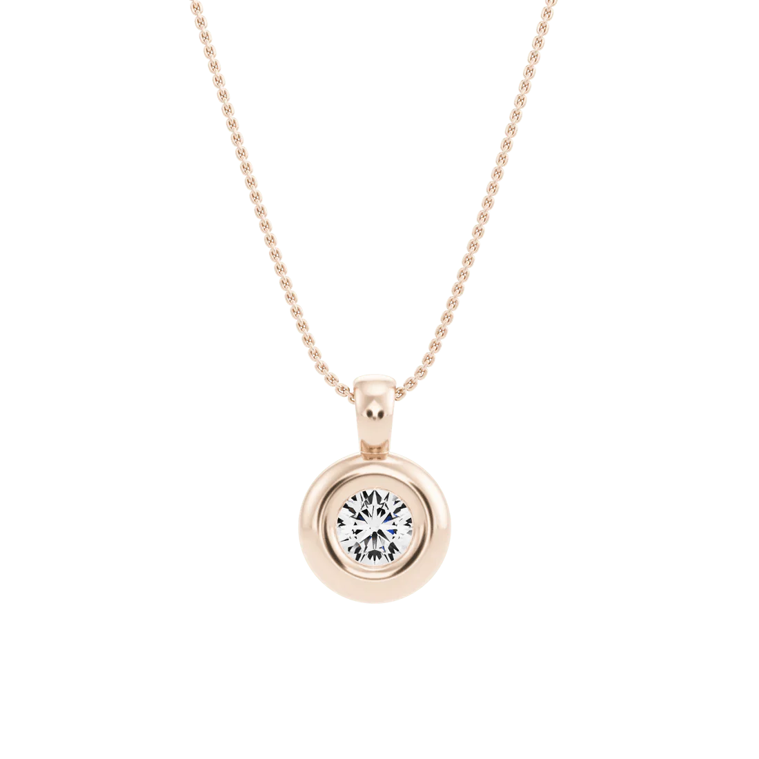 Orapa blanca necklace - Bezel Set Diamond Necklace - The Future Rocks - 4