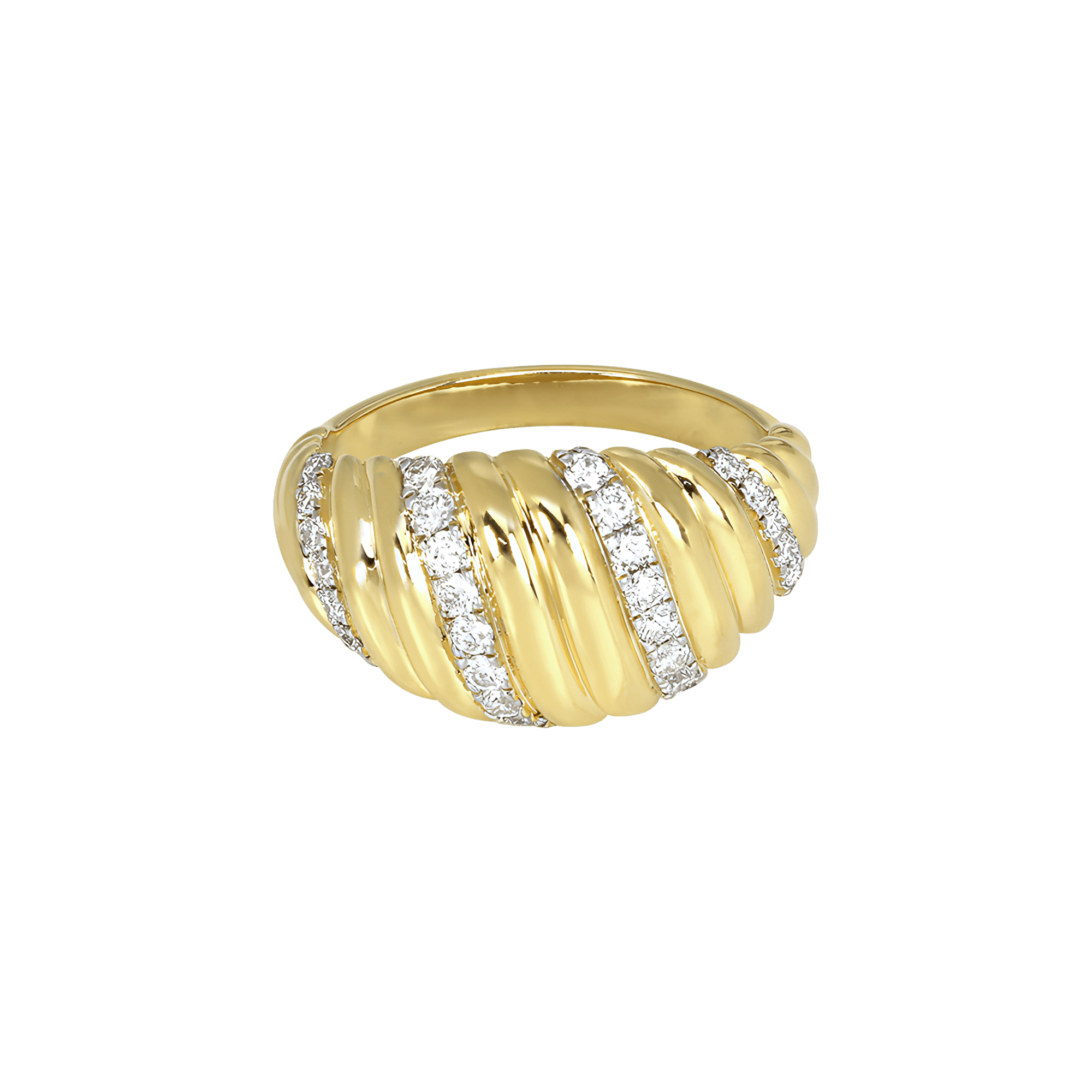 Palm arciform ring - 18K Recycled Gold Vermeil Palm Arciform Ring - The Future Rocks - 1