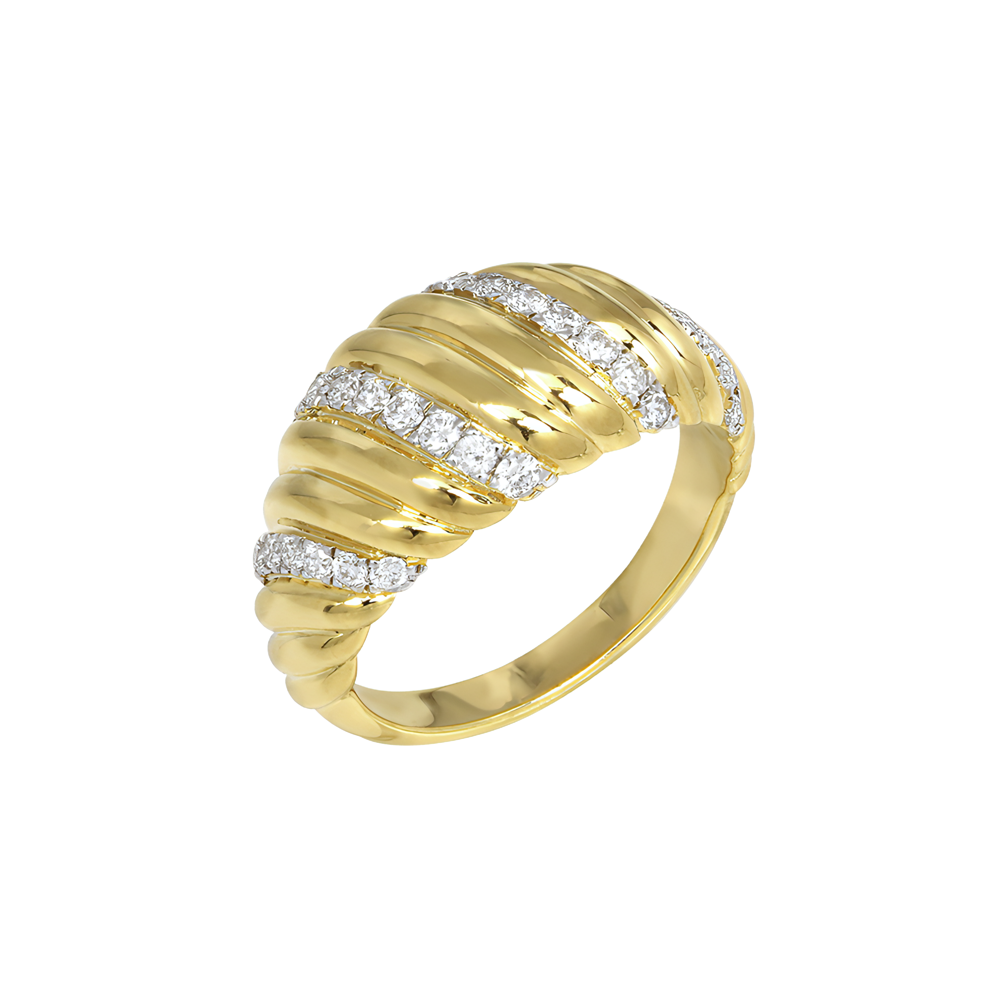 Palm arciform ring - 18K Recycled Gold Vermeil Palm Arciform Ring - The Future Rocks - 3