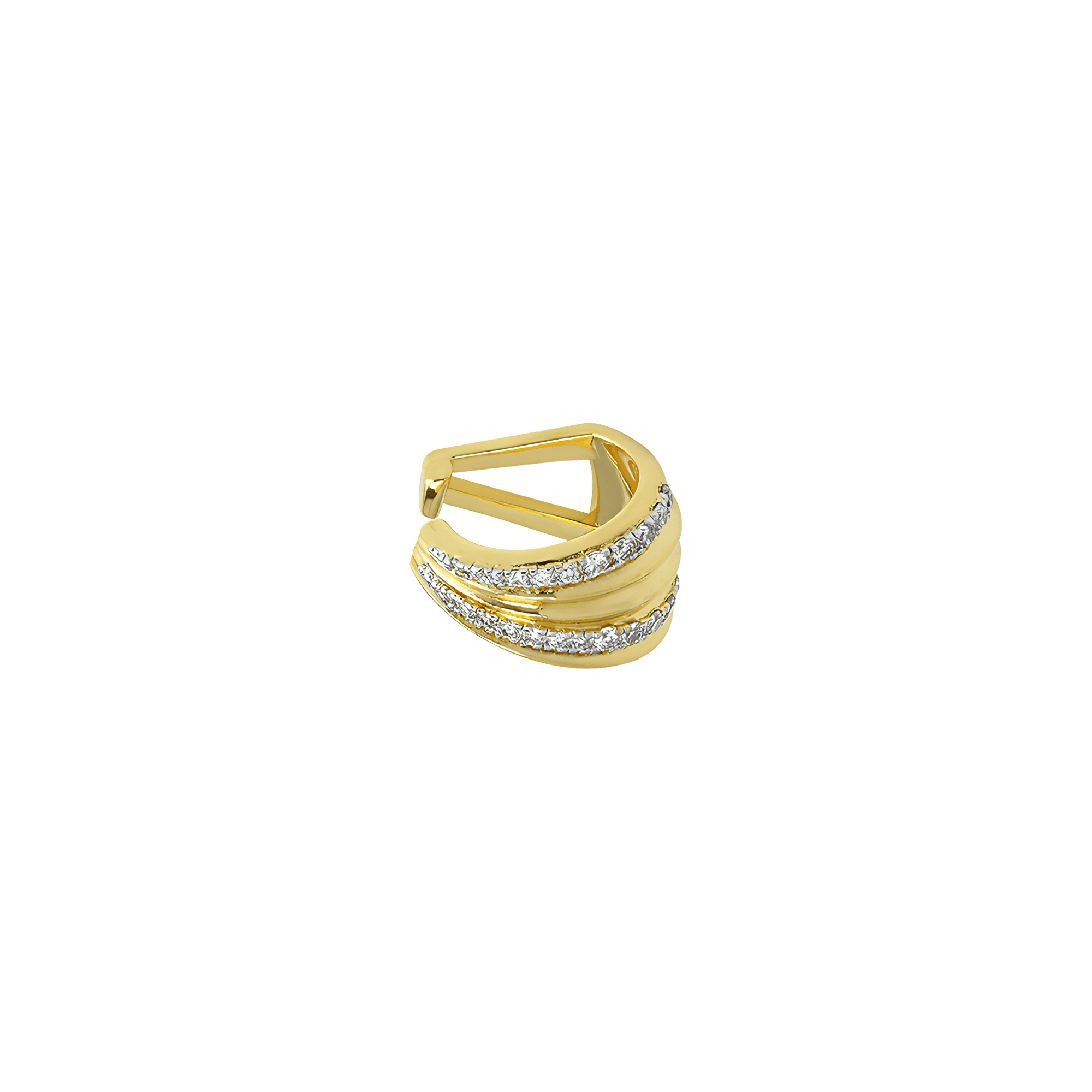 Palm conch ear cuff - Gold Vermeil Palm Conch Ear Cuff - The Future Rocks - 3
